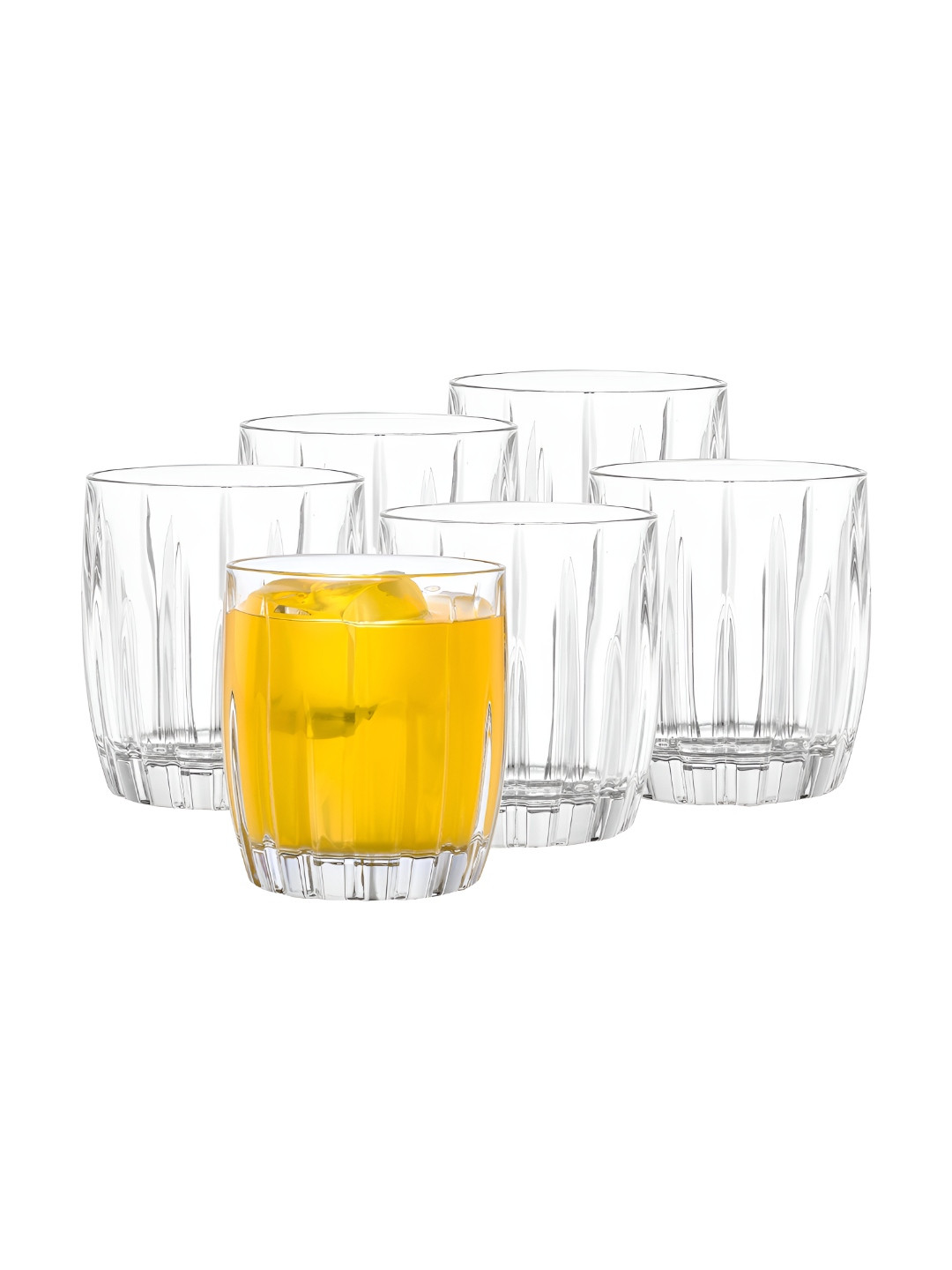 Dubblin Berry Transparent 6 Pieces Whiskey Glass 280 ml