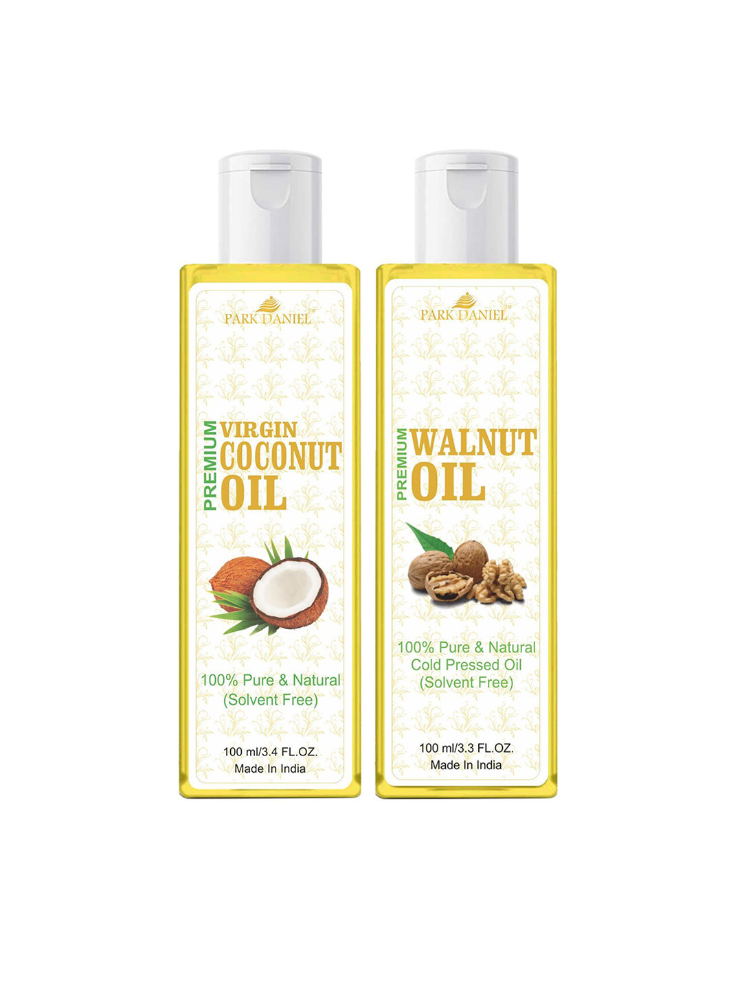 Park Daniel Set of 2 100% Pure & Natural Coconut oil & Massage Oil - 100 ml Each