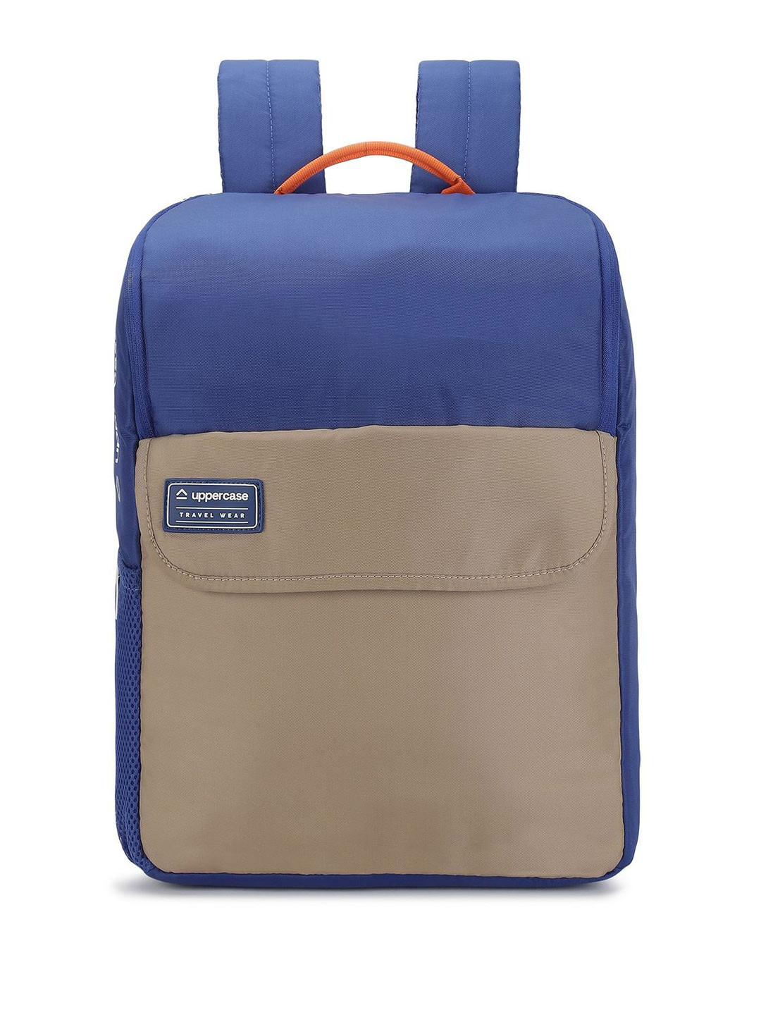 uppercase Unisex Blue Colourblocked Ergonomic Padded Strap Backpack