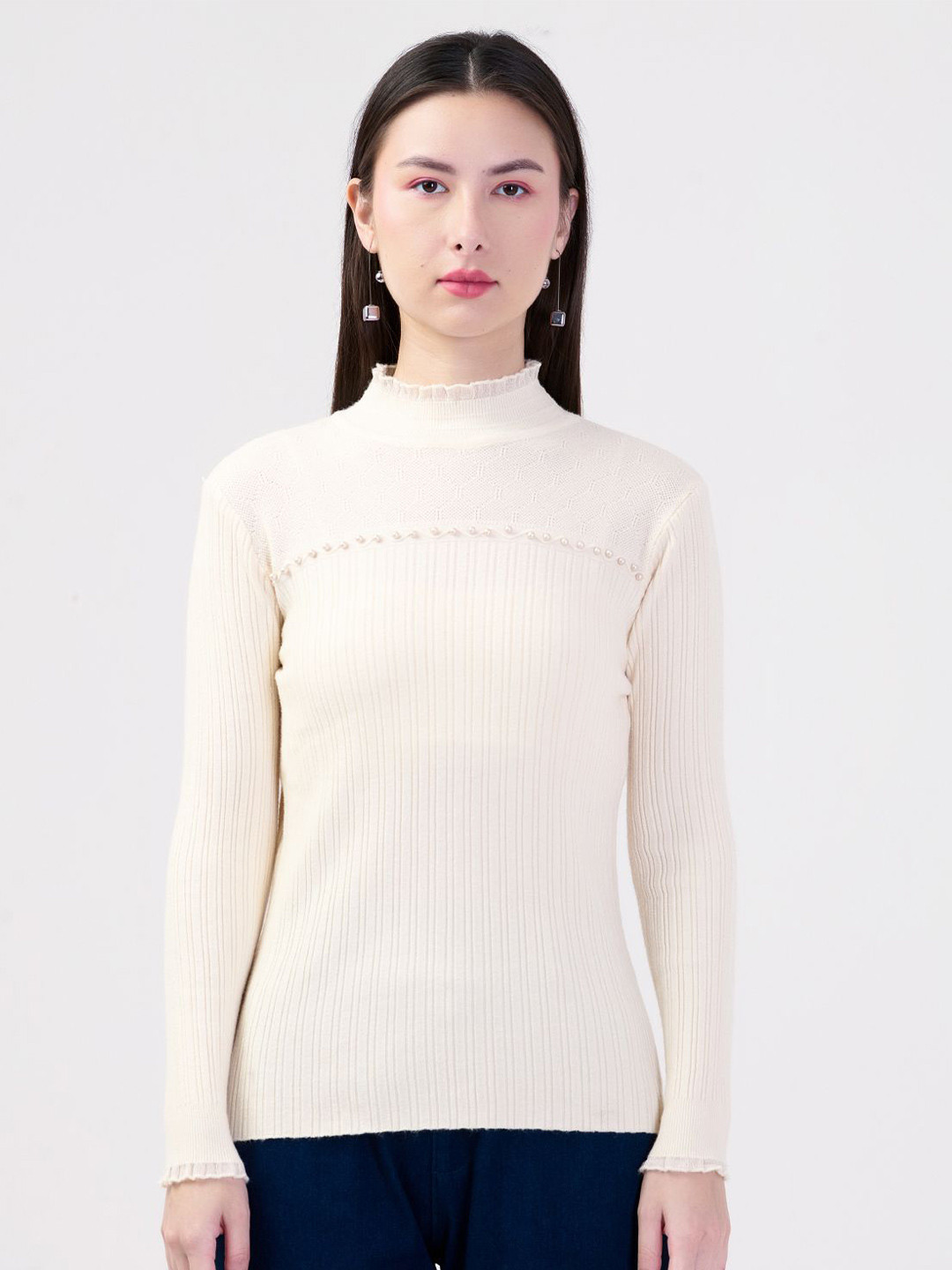 Albion By CnM Women Self Design Regular Top