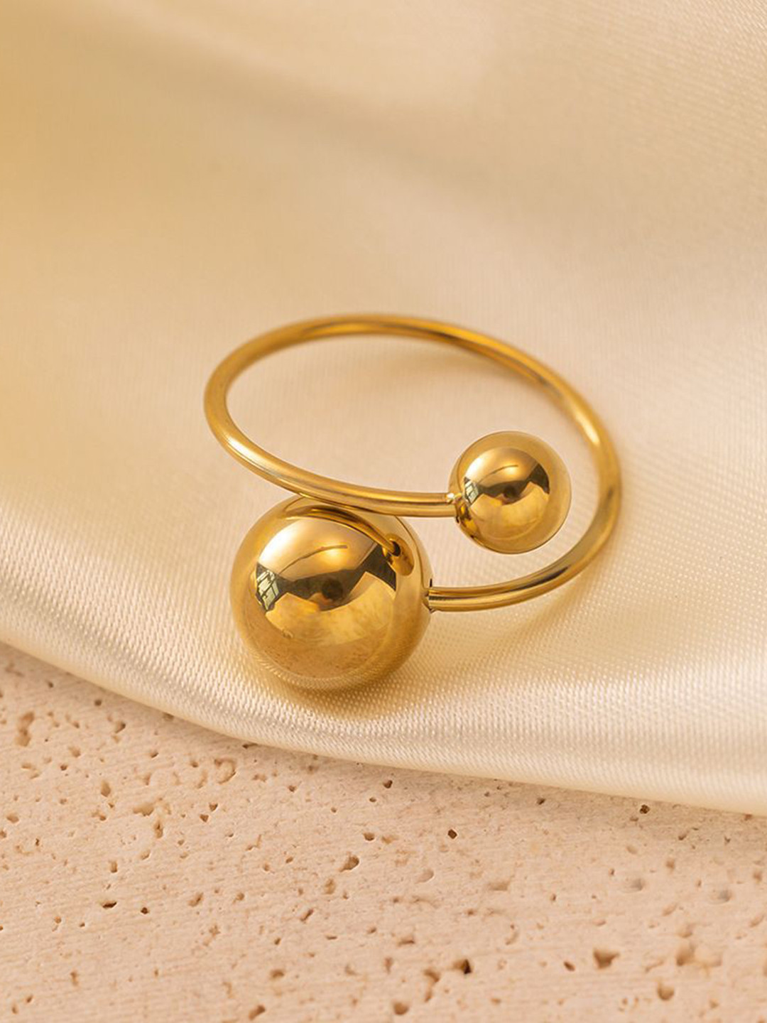 MYKI Gold-Plated Stainless Steel Quality  Finger Ring