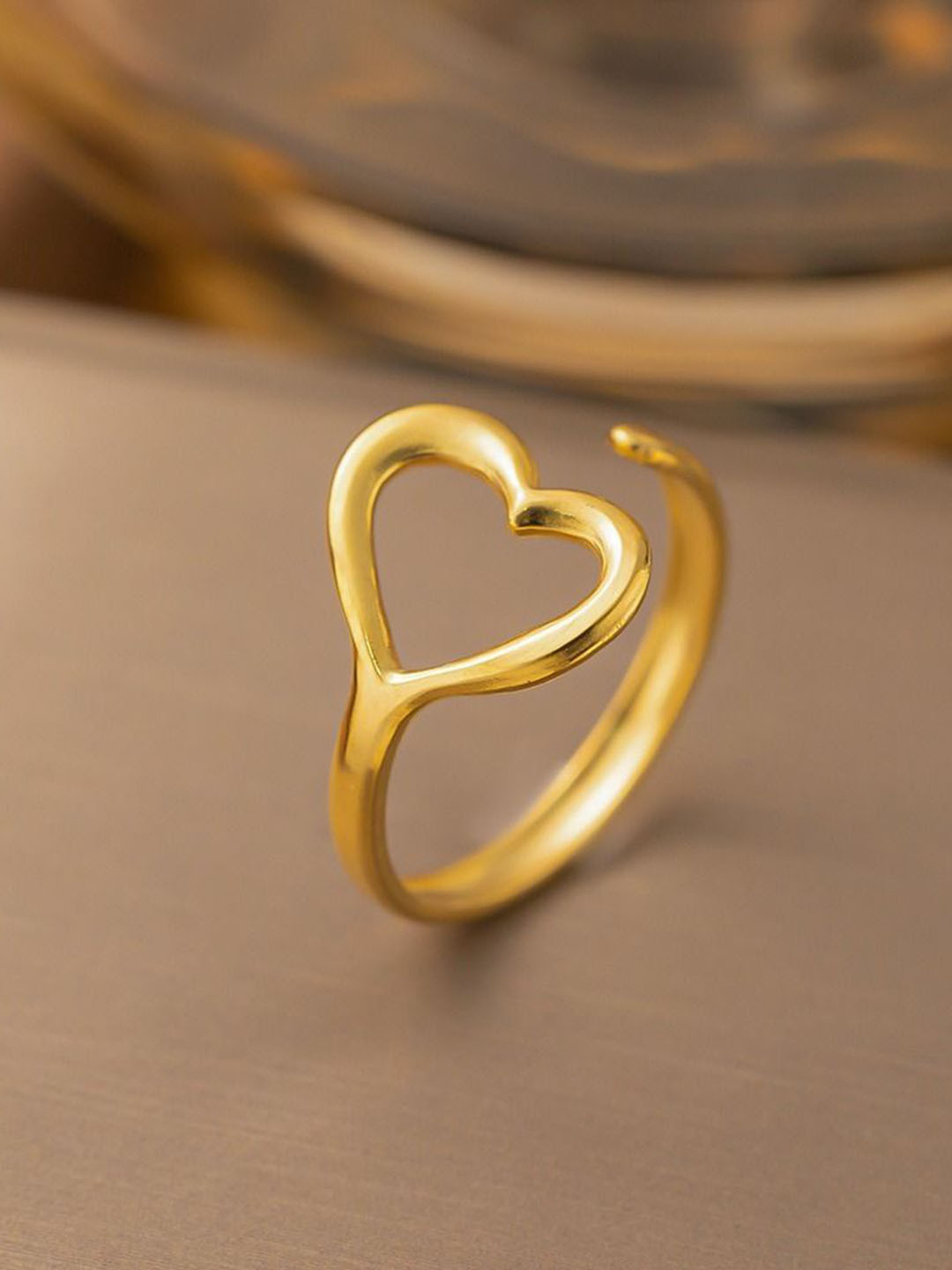 MYKI Gold-Plated Stainless Steel Great Finger Ring