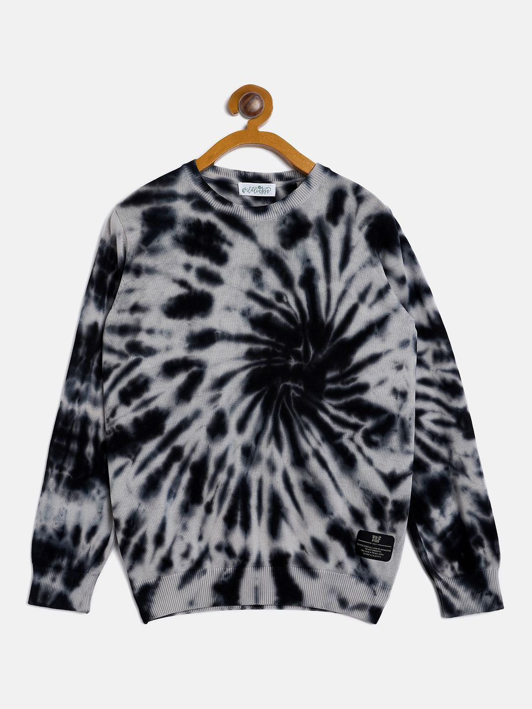 JWAAQ Unisex Kids Cotton Round neck Full Sleeves Cable Knit Pullover Sweaters