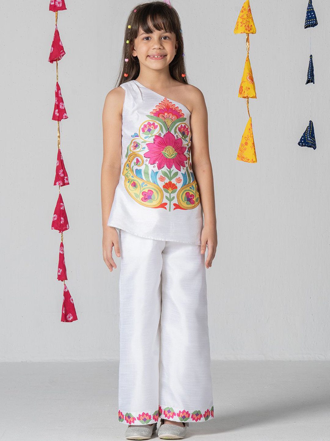 SPUNKIES Printed Beads & Stones Top with Palazzos