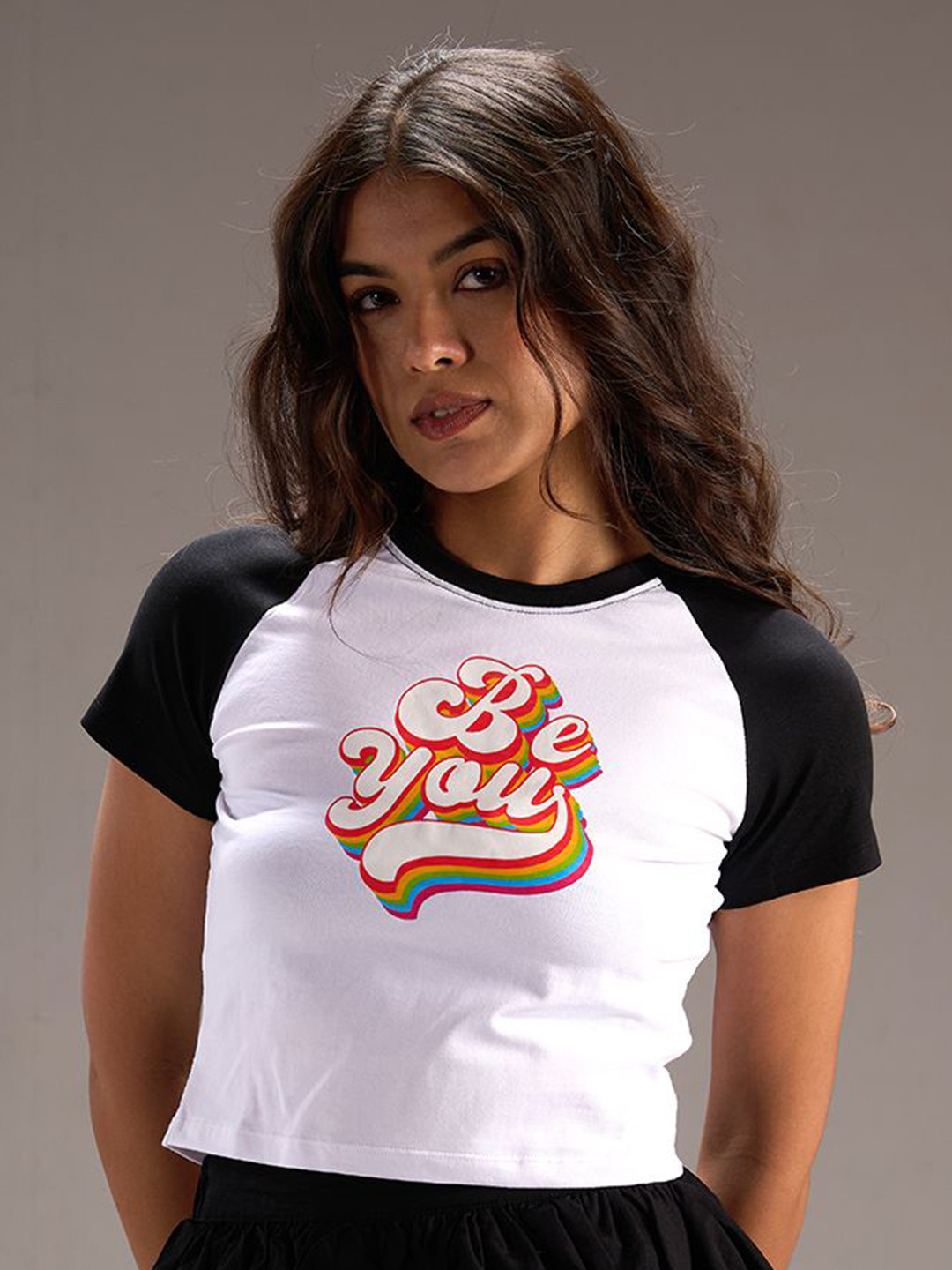 IZF Women Printed Cotton Crop