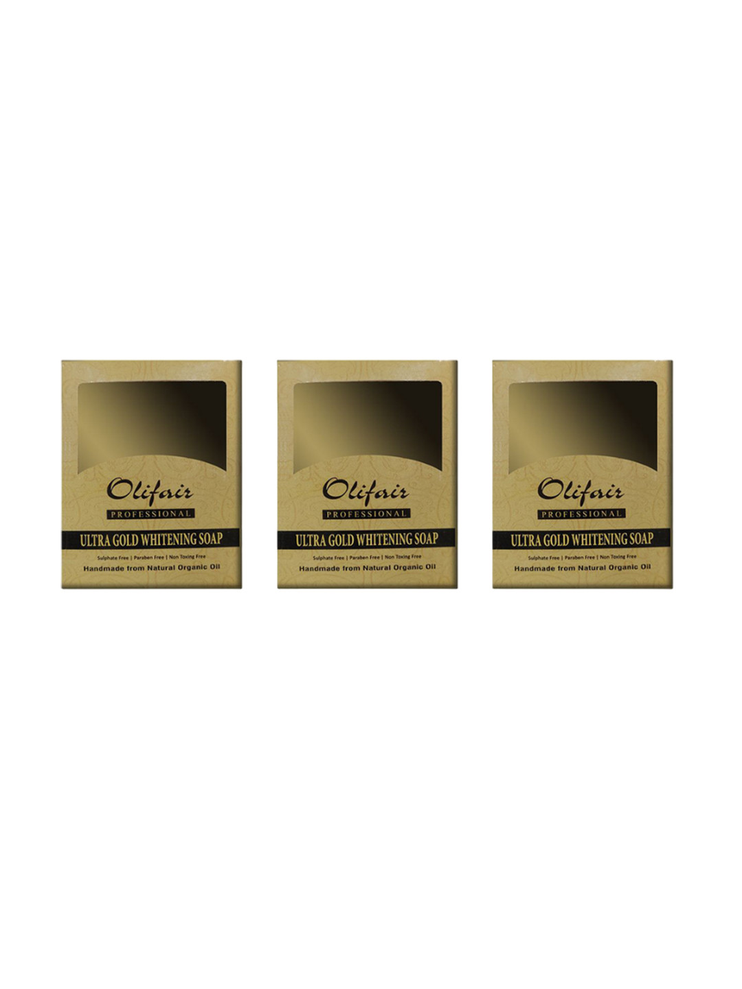 Olifair Set Of 3 Ultra Gold Whitening Soap With Provitamin B5 - 120 g Each