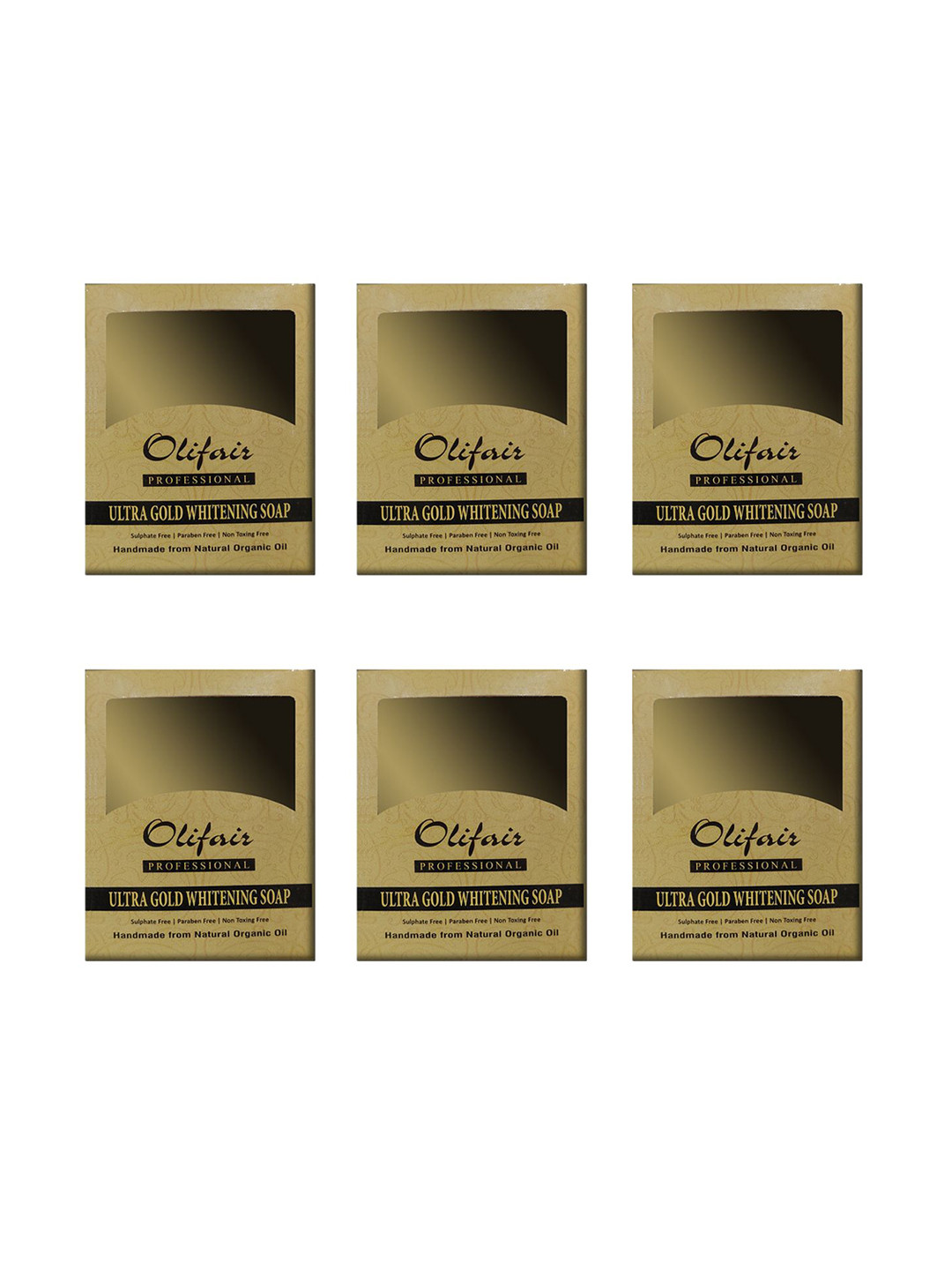 Olifair Set Of 6 Ultra Gold Whitening Soap With Provitamin B5 - 120 g Each