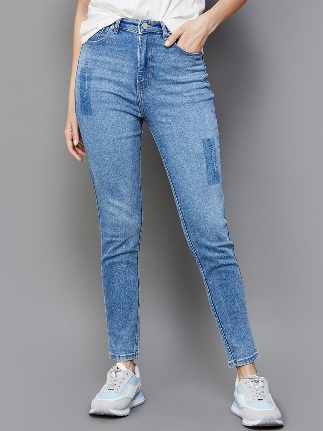 Xpose Women Comfort Slim Fit High-Rise Stretchable Jeans