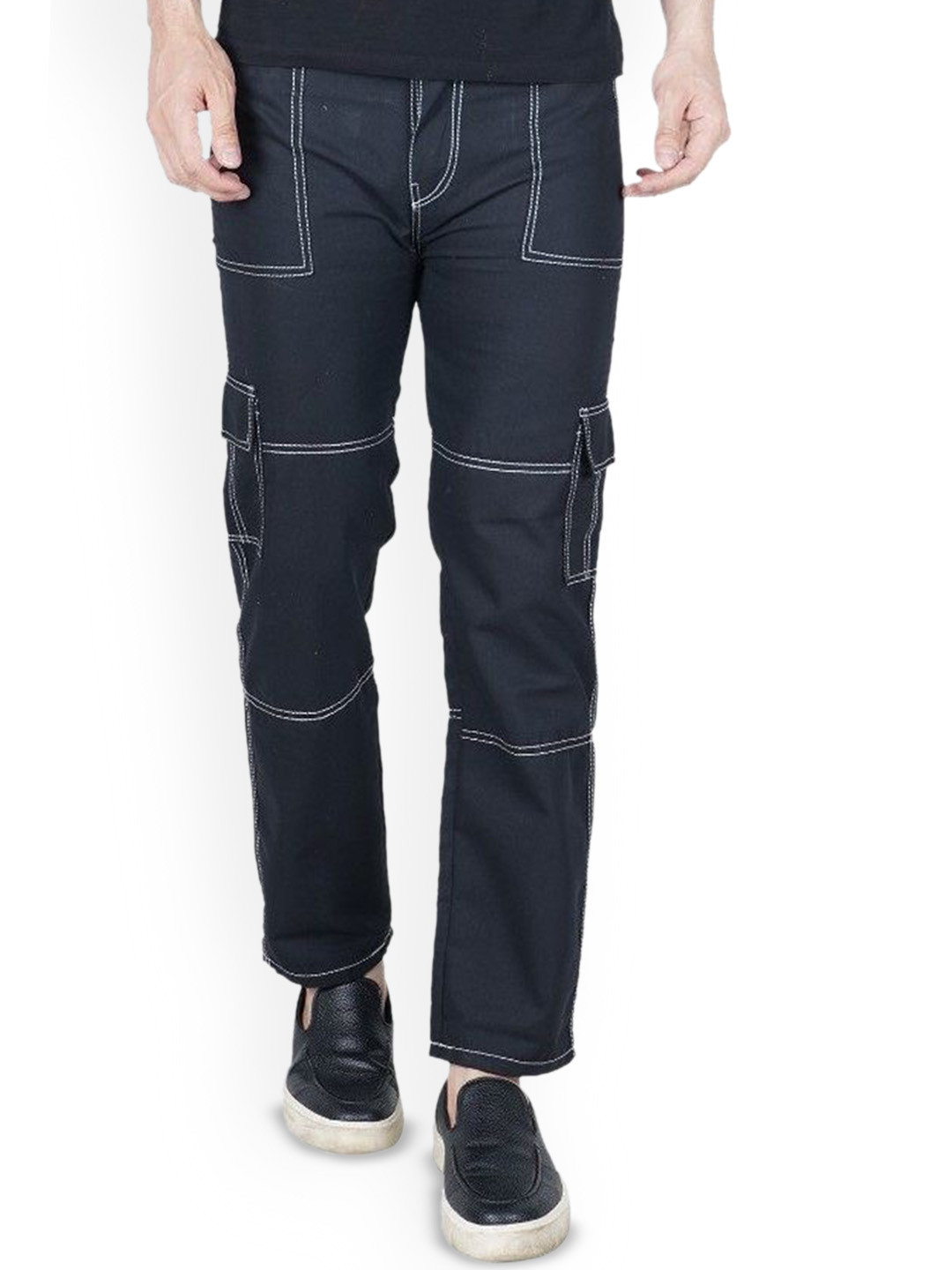 LINARIA Men Regular Fit Cargo Jeans