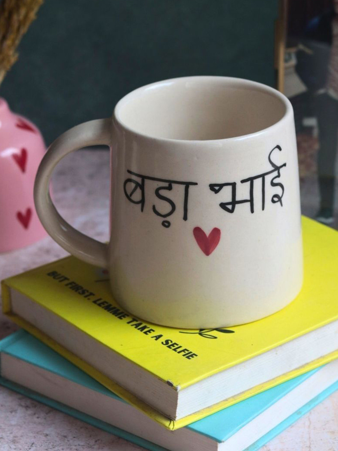 WEAVING HOMES Dad White Typography Ceramic Microwave Safe Mug-350ml