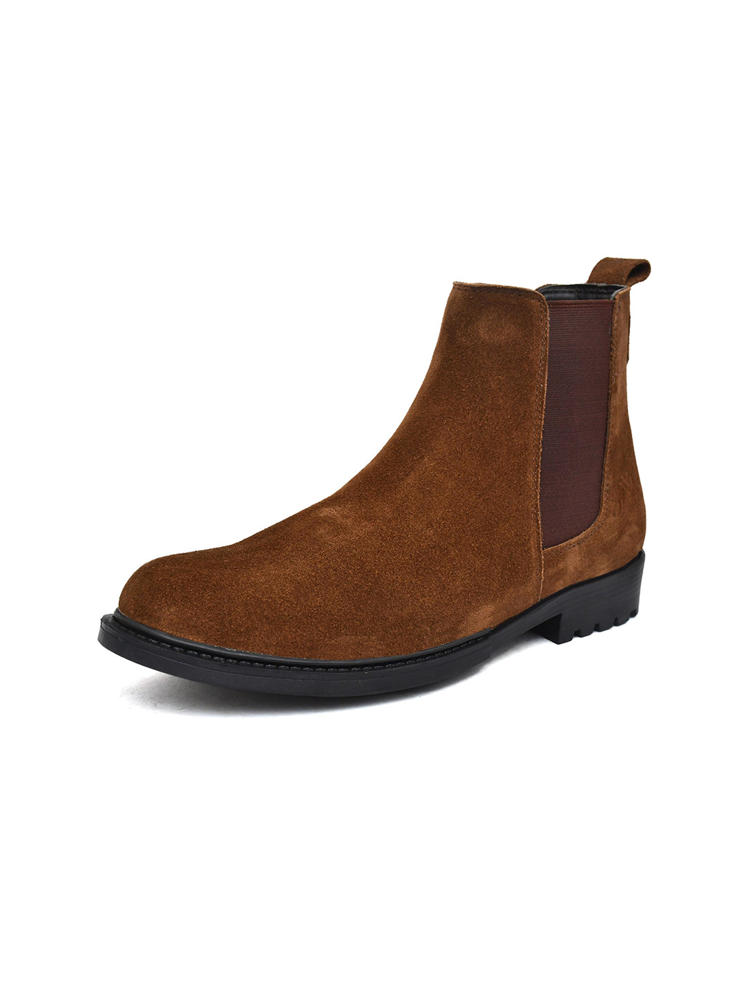 Warnex Men Round Toe Block Heel Chelsea Boots