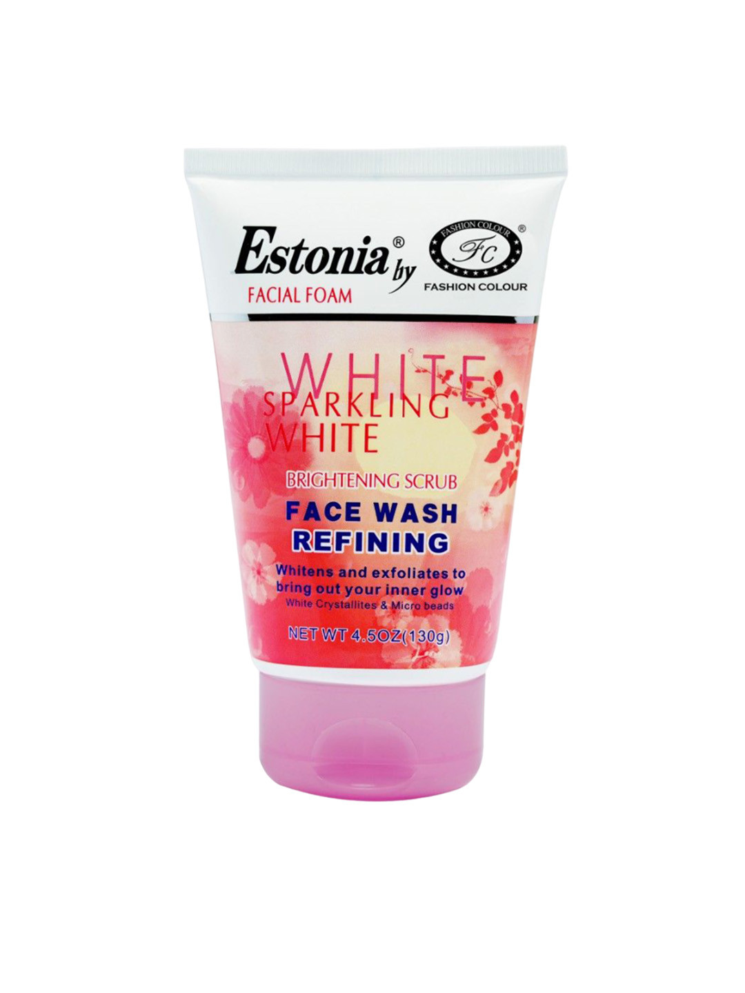 Fashion Colour Estonia Sparkling White Refinig Face Wash With White Crystallites -130 gm