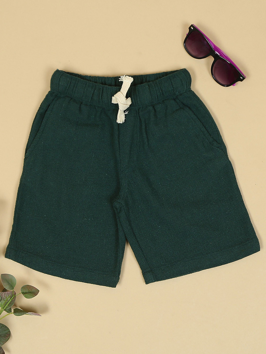 The Lion and The Fish Boys Textured Relaxed Fit Short