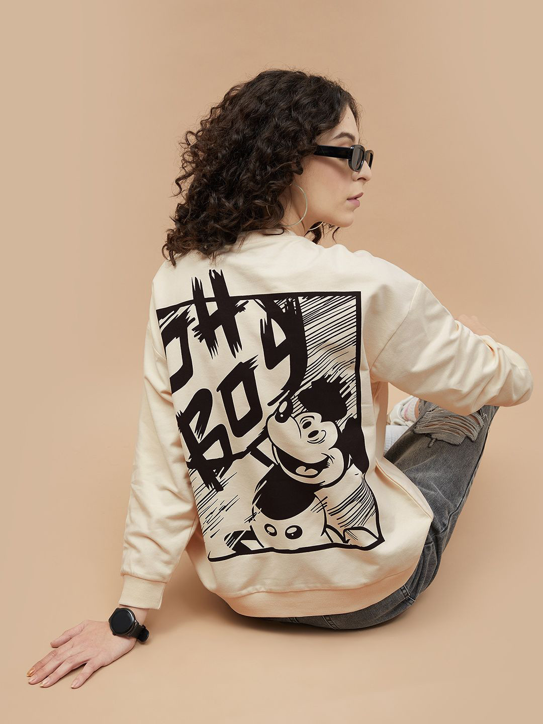 Ginger by Lifestyle Women Mickey Mouse Sweatshirt