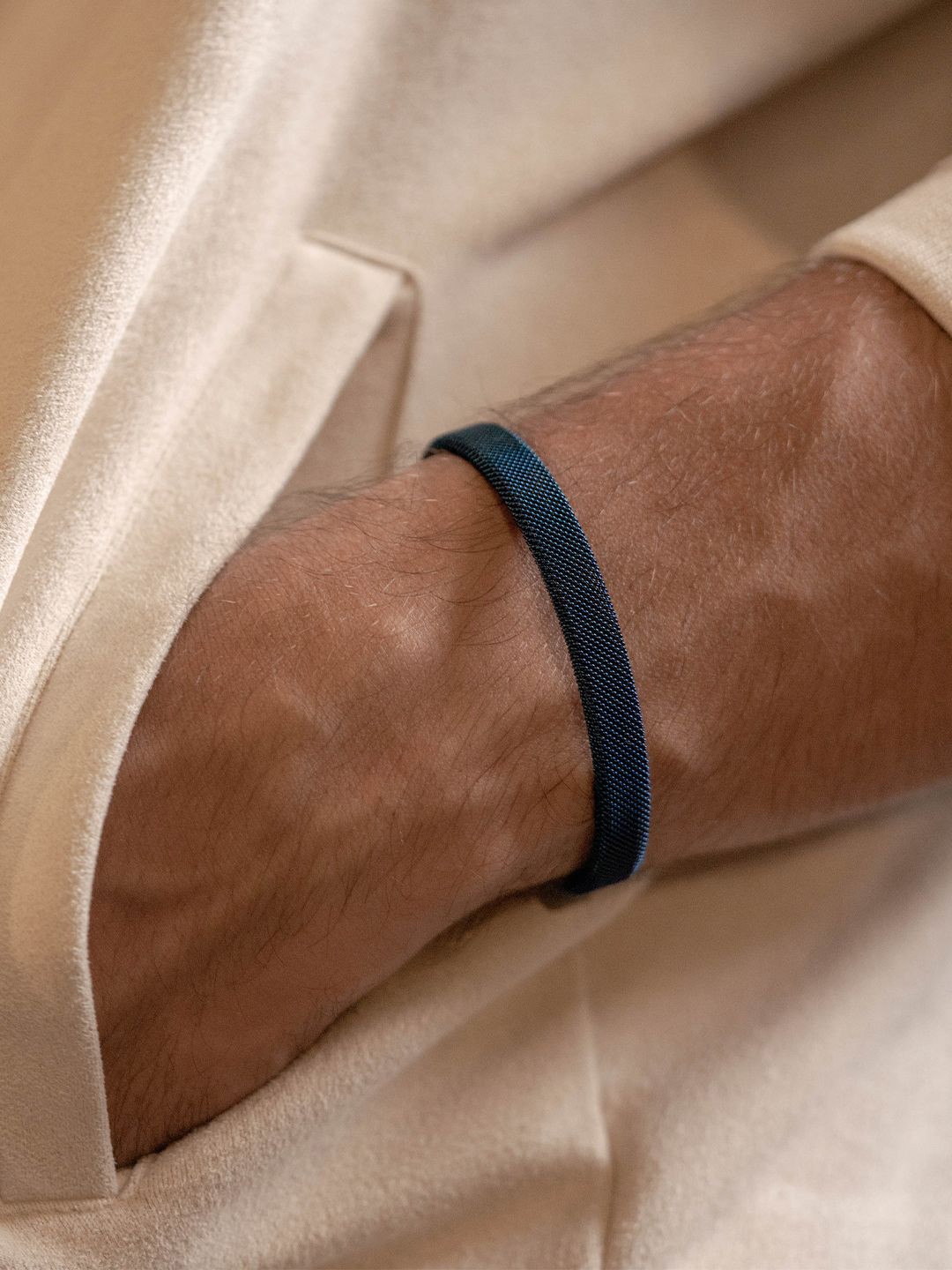 SWASHAA Men Shaan Stainless Steel Cuff Bracelet