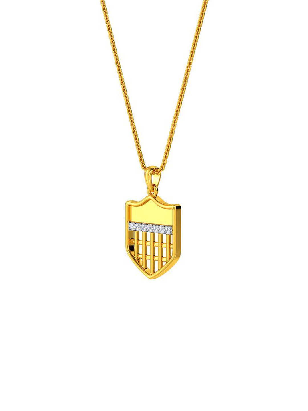 KISNA DIAMOND AND GOLD JEWELLERY Men 14KT Diamond Gian Pendant