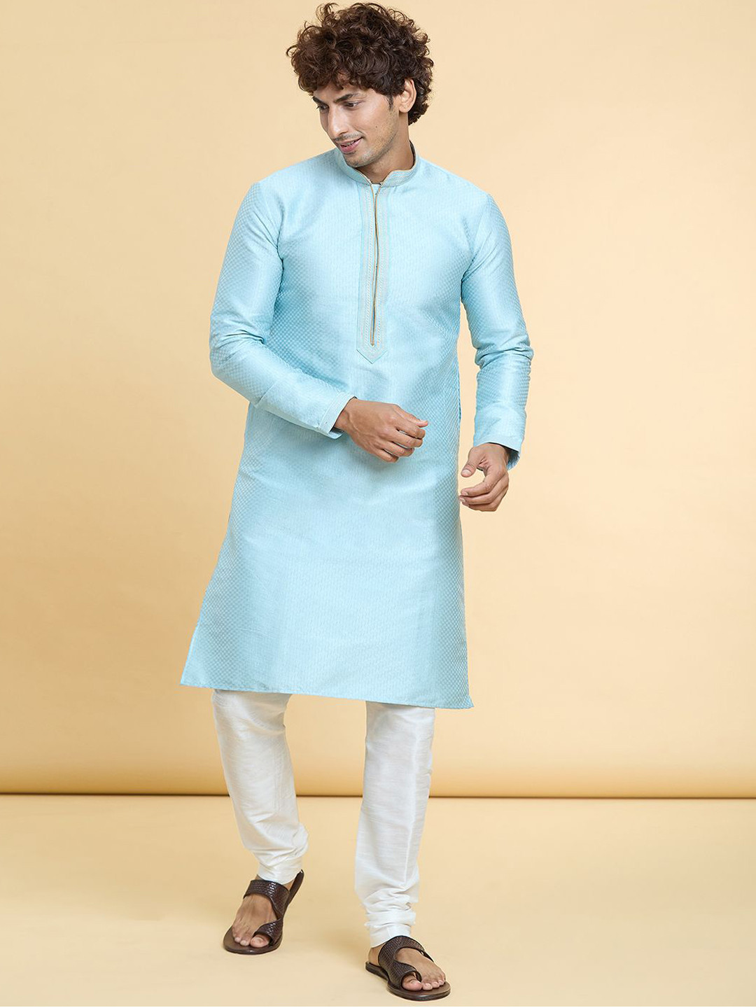 Arihant Rai Sinha Woven Design Straight Kurta with Churidar