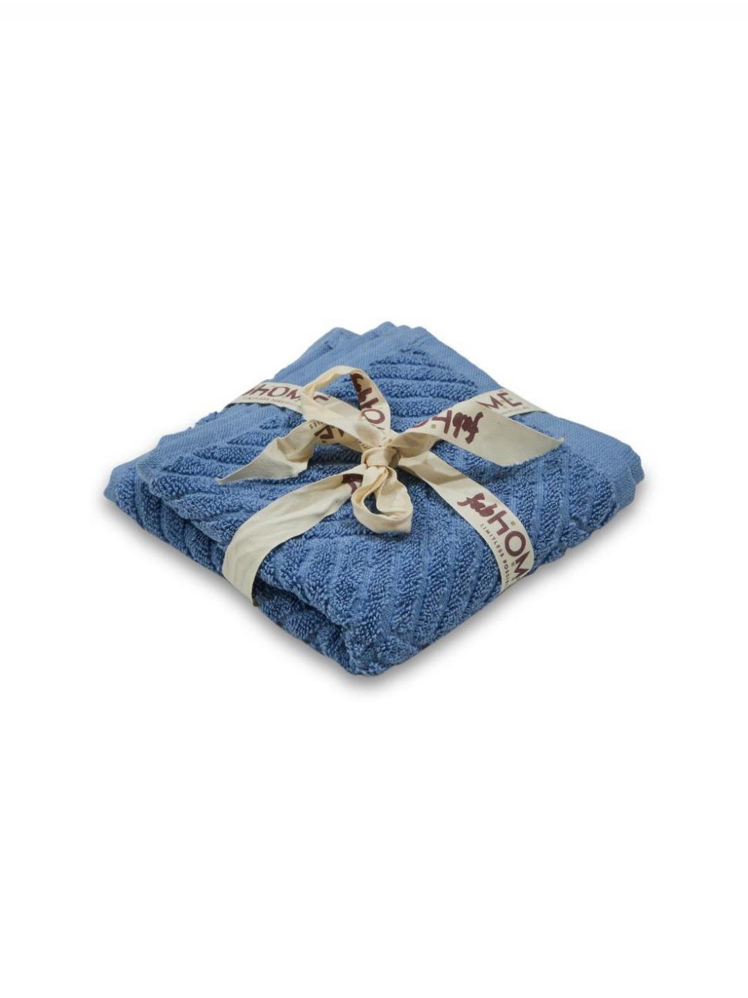 Fabindia 2 PiecesBlue Cotton Face Towels