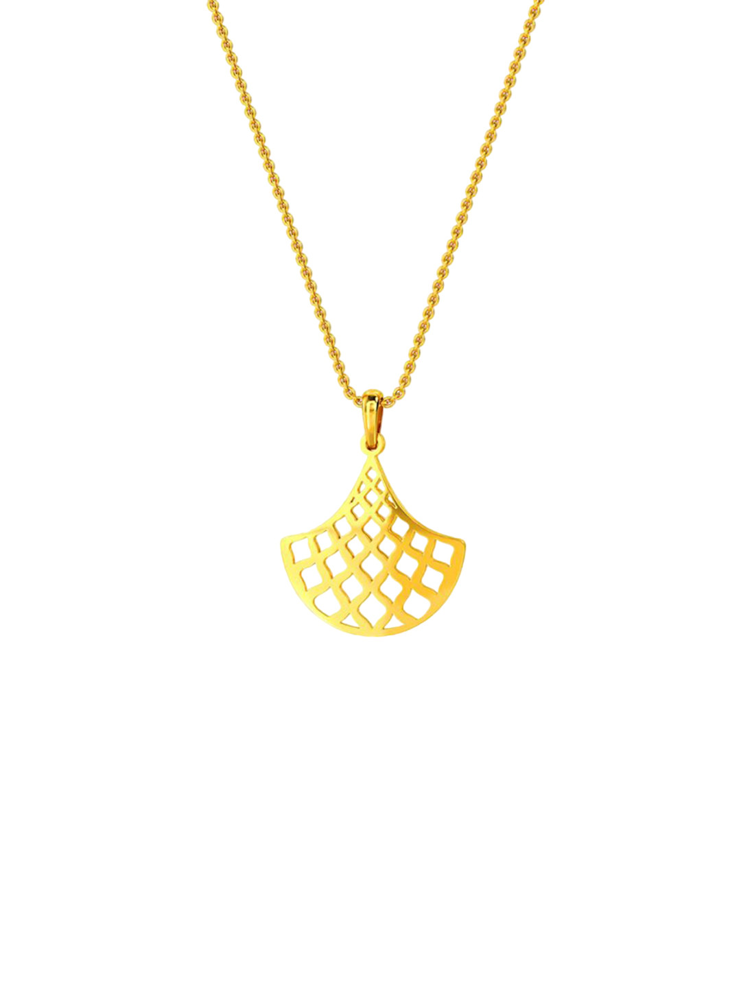 KISNA DIAMOND AND GOLD JEWELLERY 14KT Yellow Gold Pendent 1.12gm