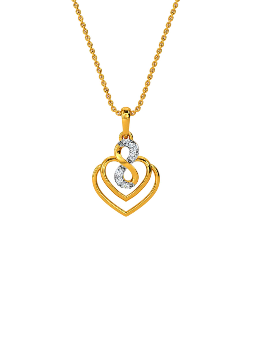 KISNA DIAMOND AND GOLD JEWELLERY Women 18KT Jiyana Diamond Pendant