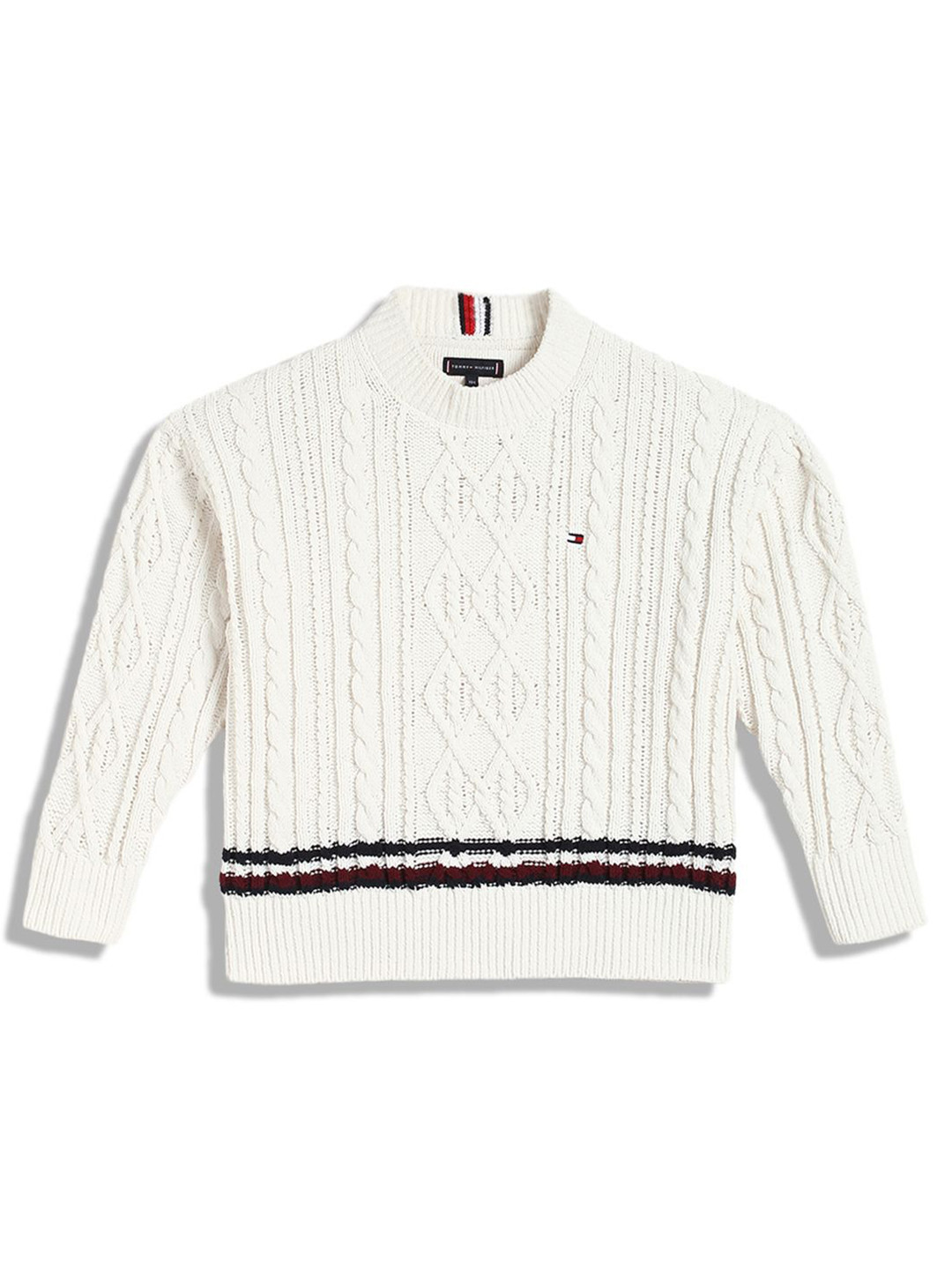 Tommy Hilfiger Boys Cotton LB Global Chenille Cable Sweatshirts