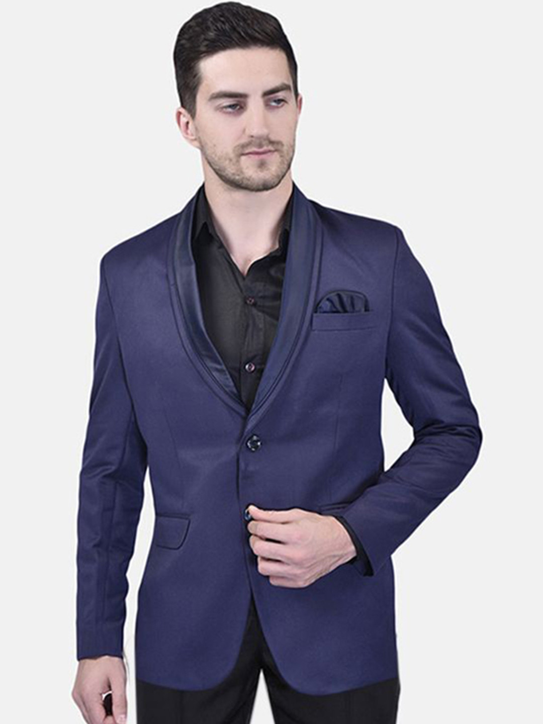 PRINTINDIA Shawl Collar Single Breasted Party Blazer