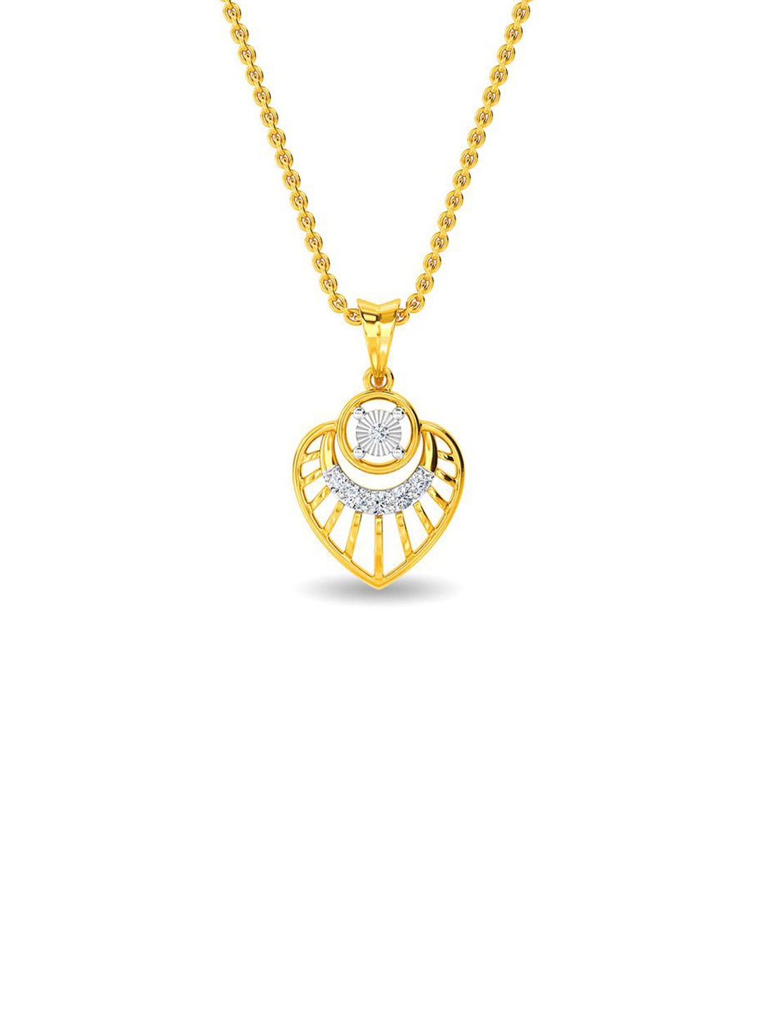 KISNA DIAMOND AND GOLD JEWELLERY Women 18KT Carat Diamond Keavy Pendent