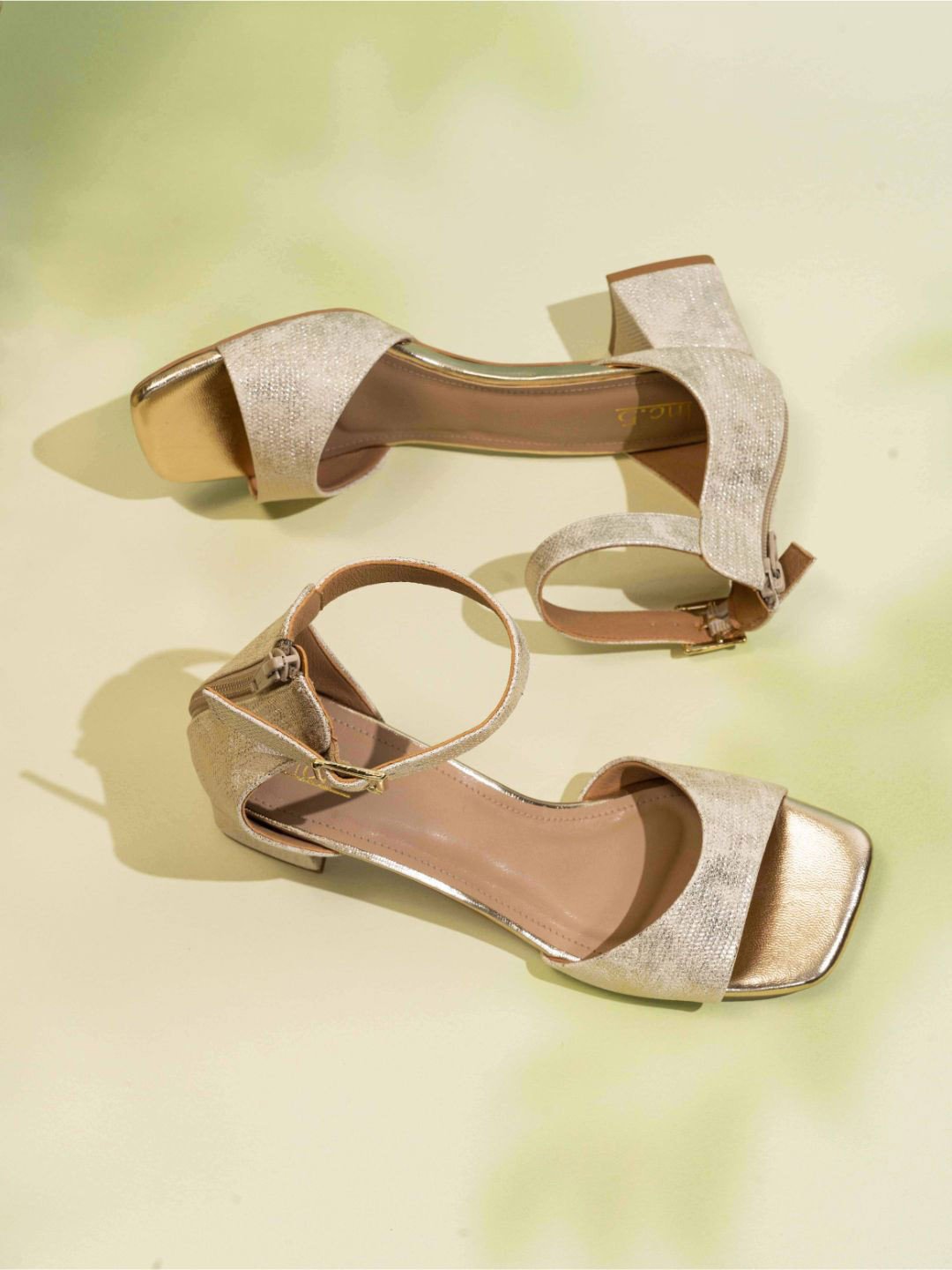Inc 5 Women Textured Square Toe Ankle Loop Sandal