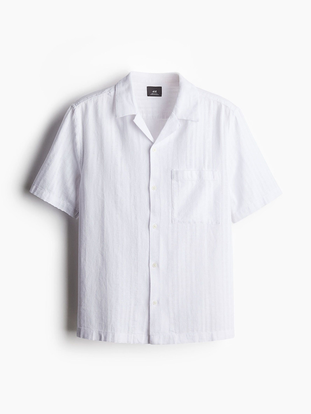 H&M Textured-Weave Resort Shirts