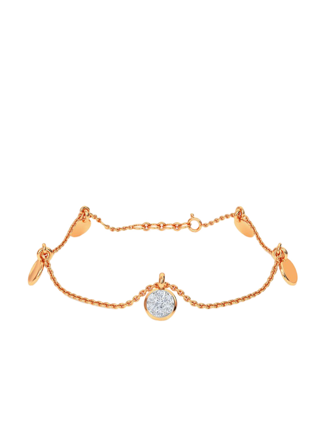 KISNA DIAMOND AND GOLD JEWELLERY 18KT Yellow Gold Diamond Bracelet