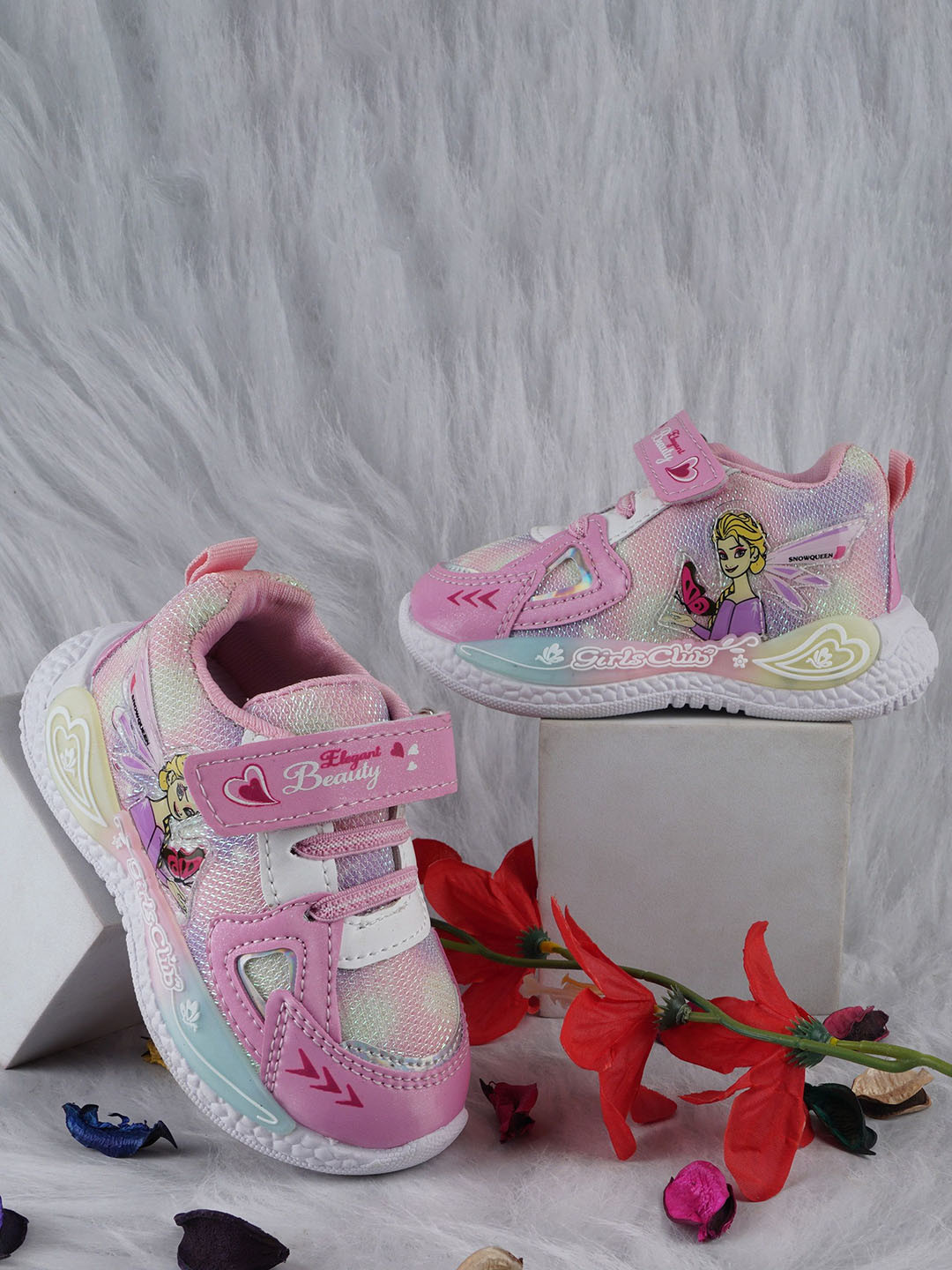 BAESD Girls Barbie Woven Design Comfort Insole Sneakers