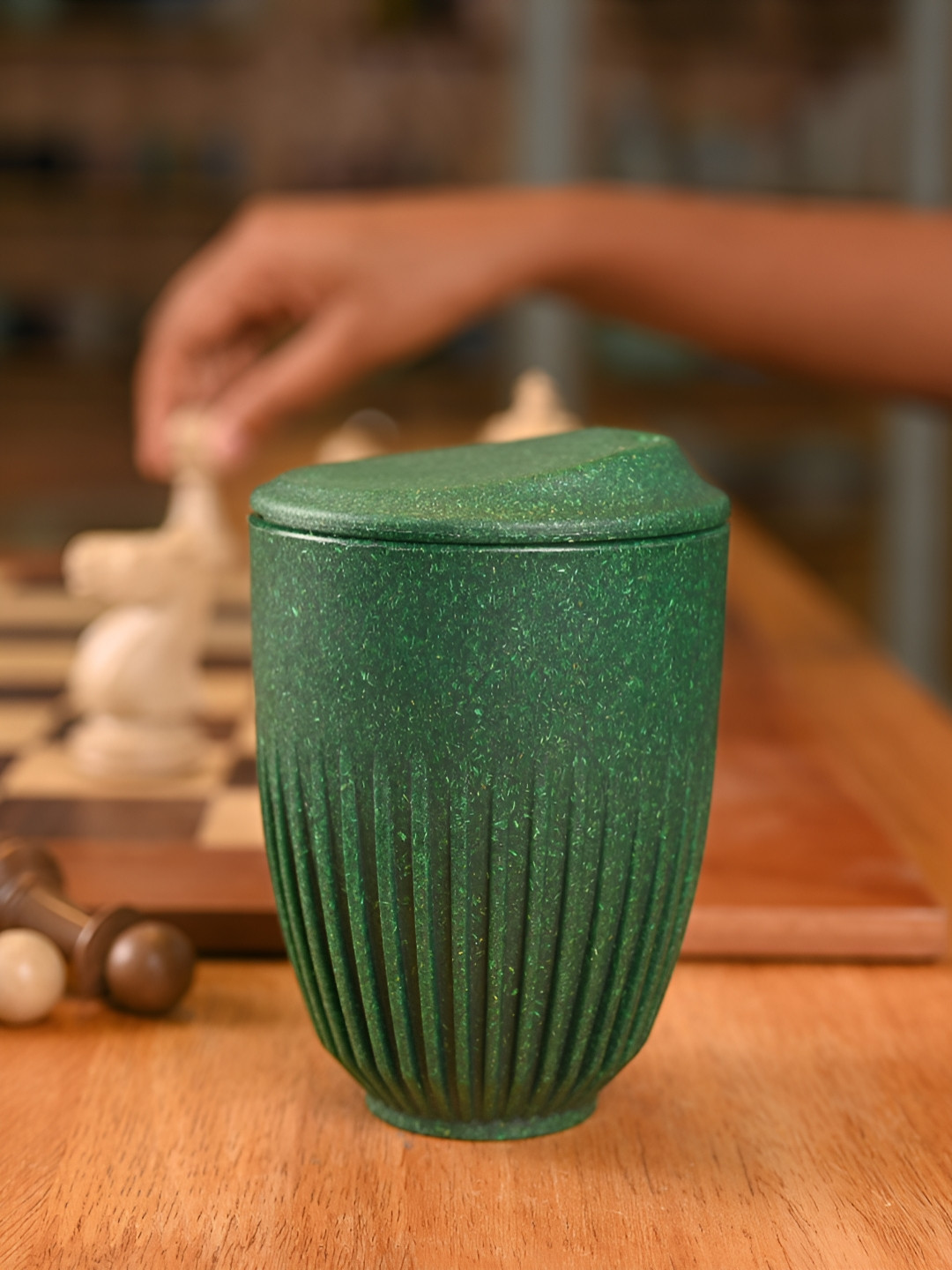 eha Green Plastic Handmade Cup-360ml