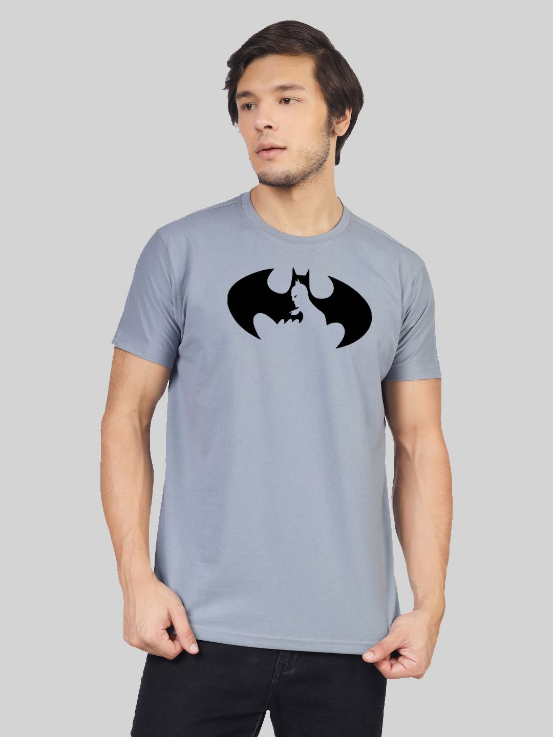 Greylongg Men Graphic Printed Round Neck Cotton Kung Fu Panda T-shirt