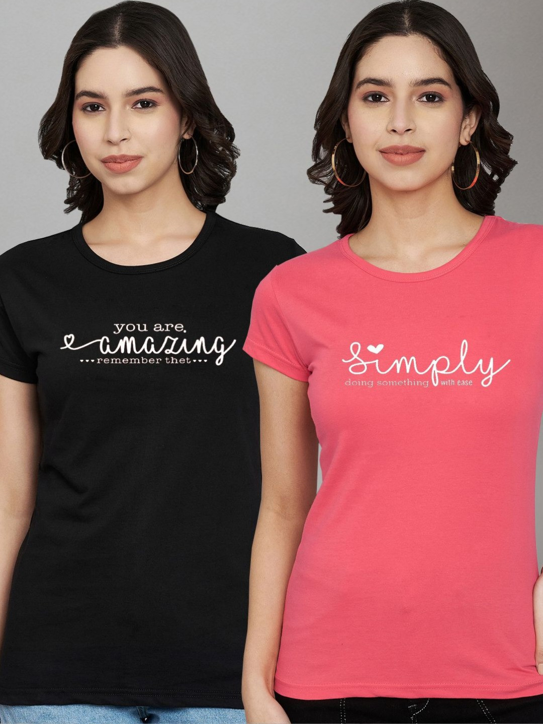 Trend Level Women 2 Applique T-shirt