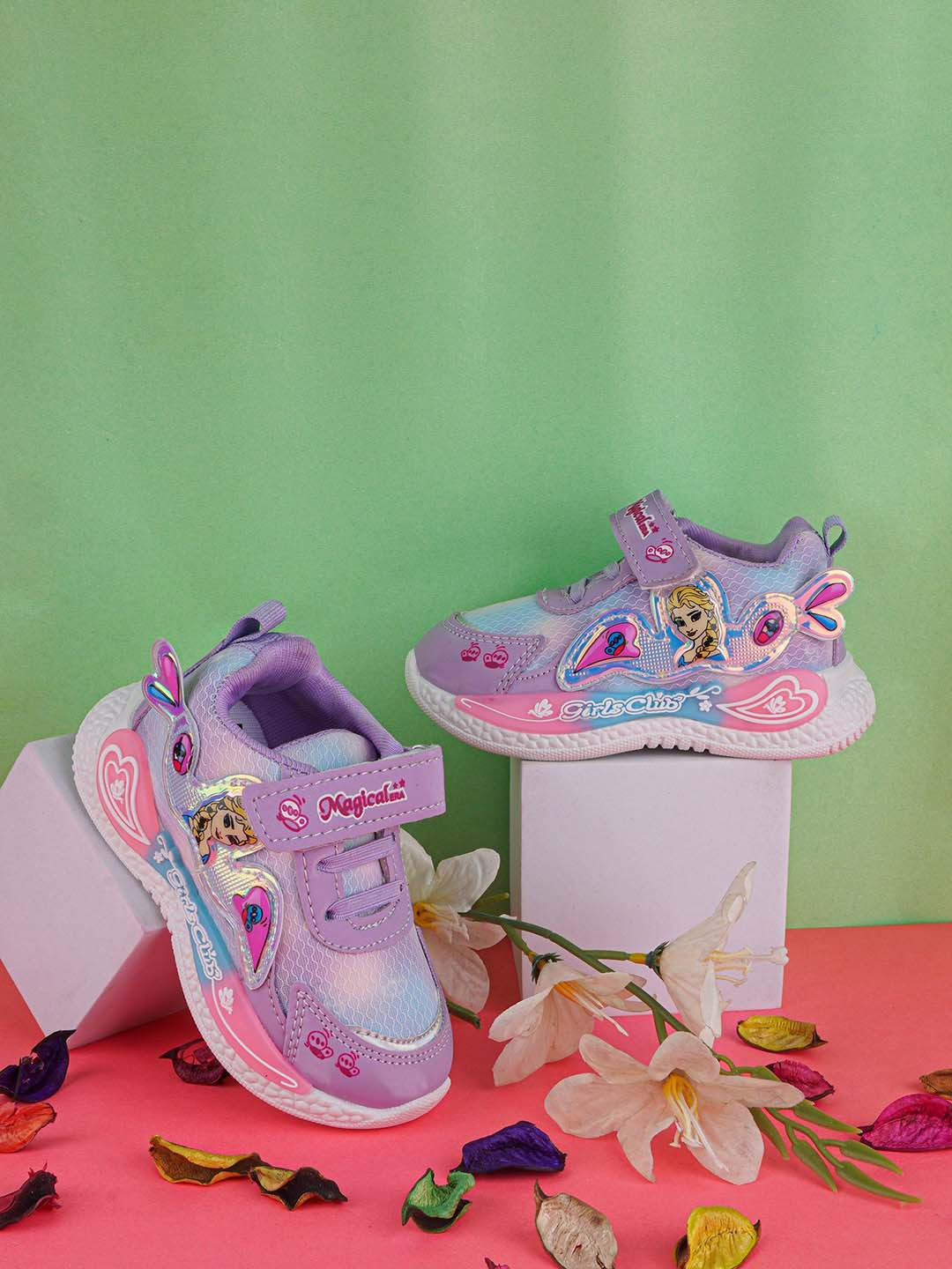 BAESD Girls Barbie Woven Design Comfort Insole Sneakers