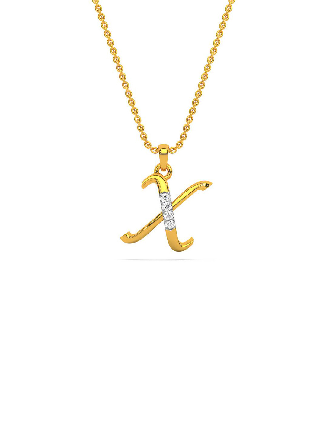 KISNA DIAMOND AND GOLD JEWELLERY Women 14 Kt Diamond Pendant