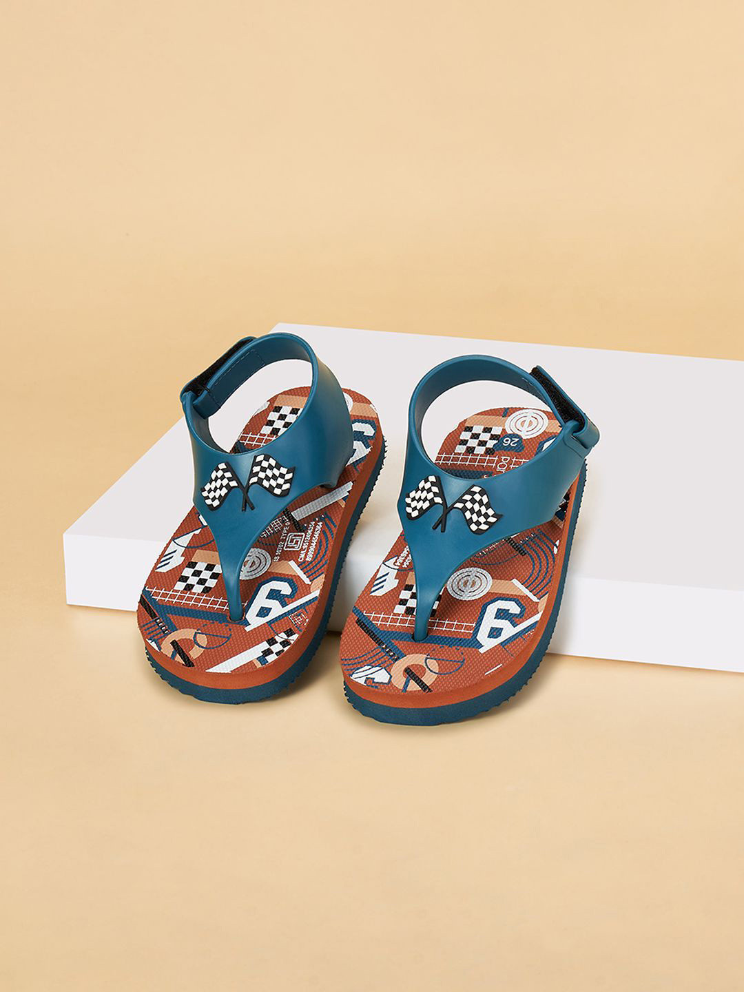 Pantaloons Junior Boys Printed Slip-On Flip Flops