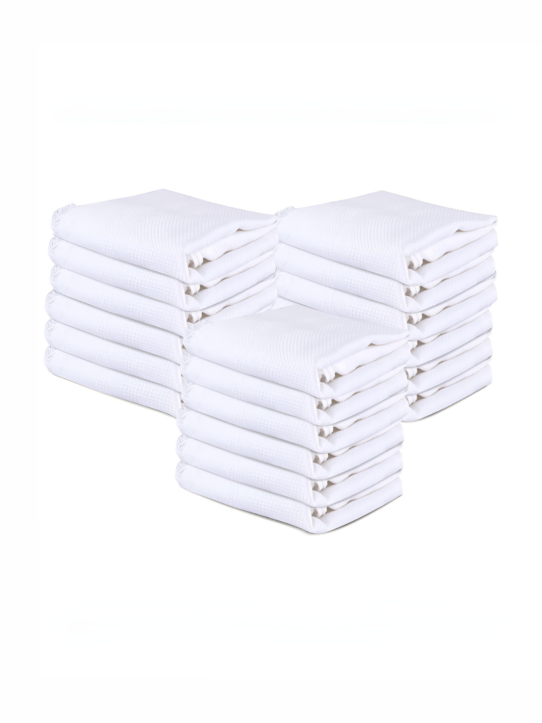 Kuber Industries White 18 Pieces Cotton Table Napkins