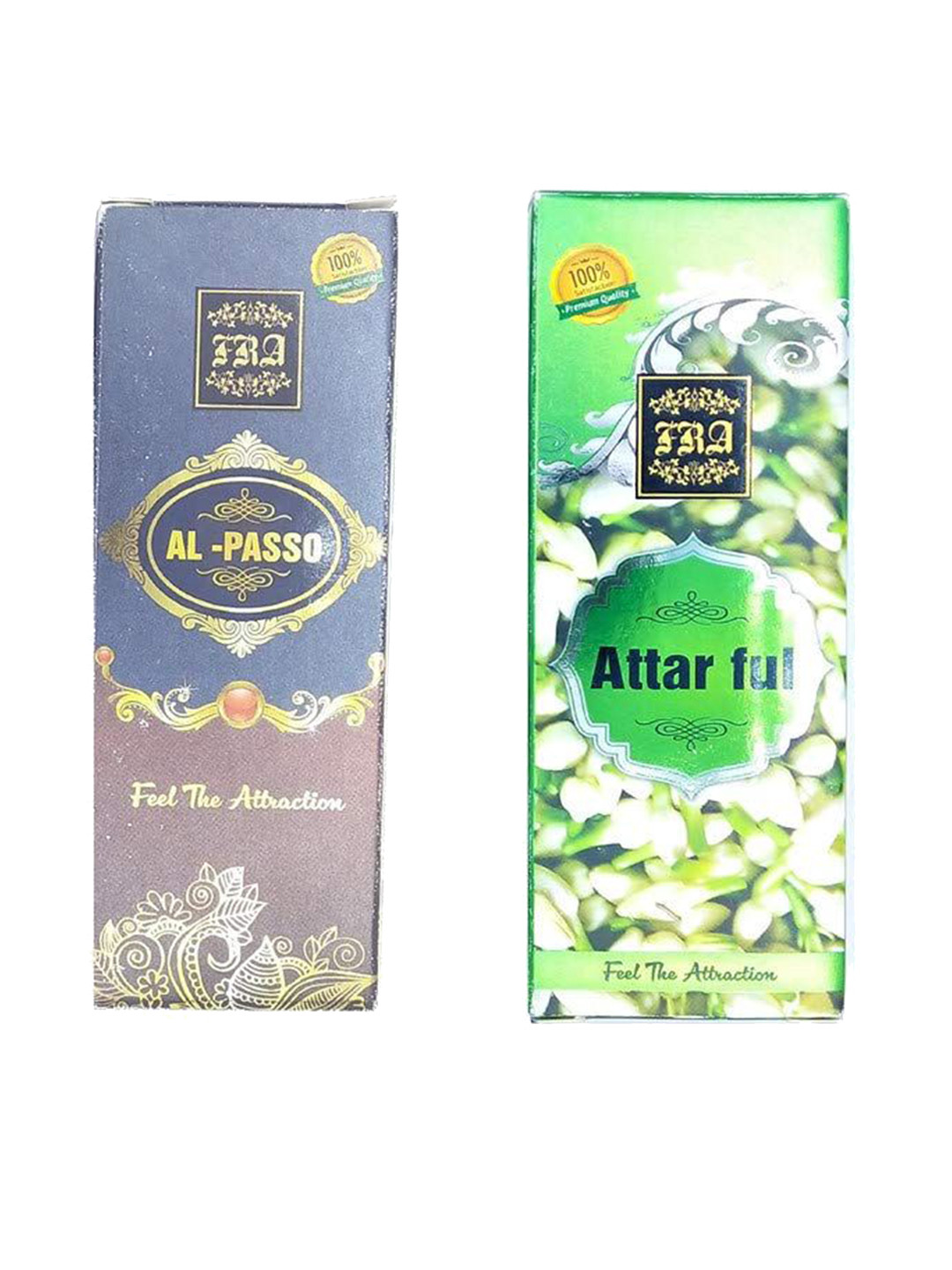 RAVIOUR LIFESTYLE Set of Al Oasso & Ful Alcohol-Free Attar Roll-On - 8 ml each