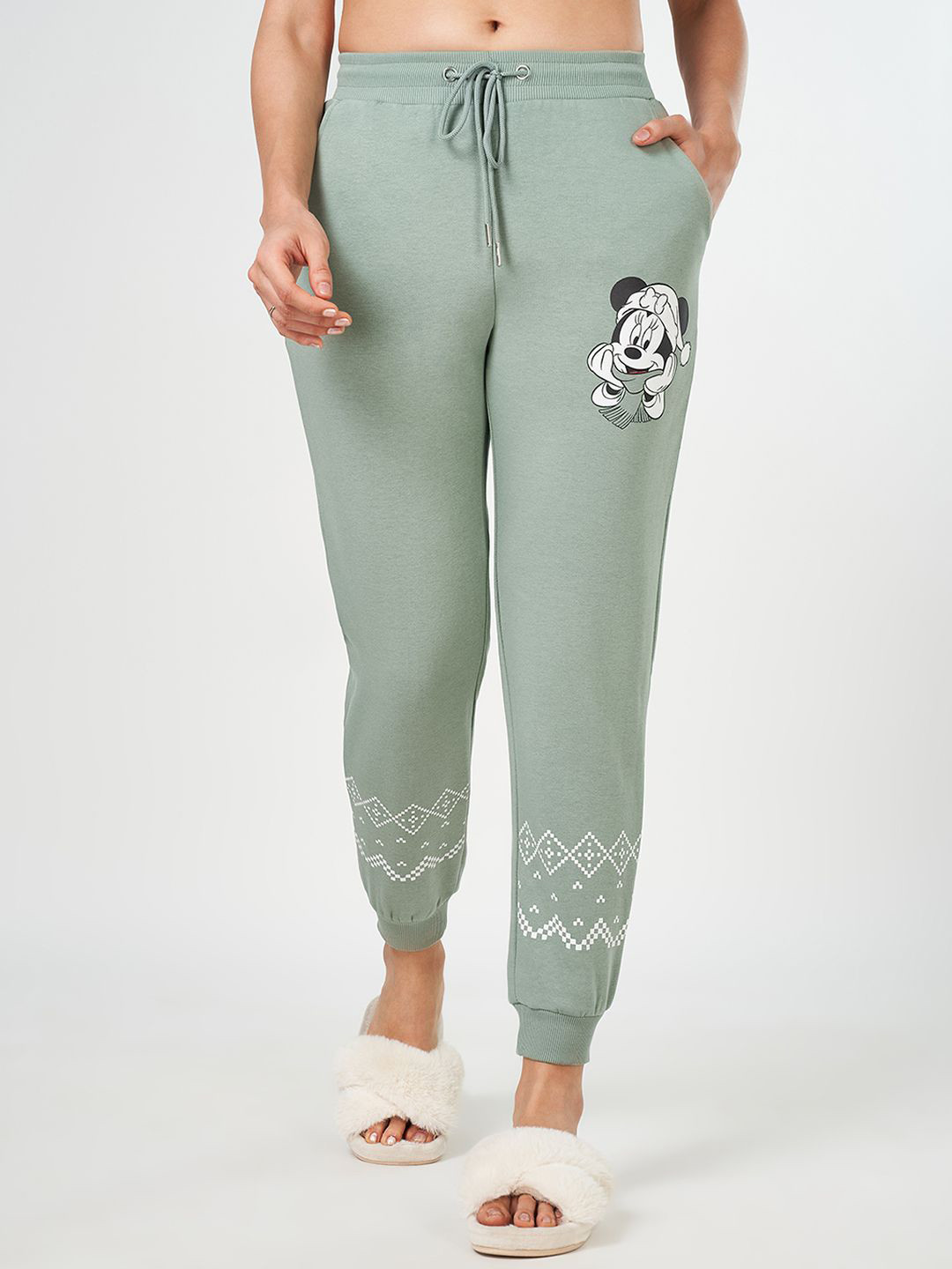 Dreamz by Pantaloons Women Cartoon Printed Mid-Rise Lounge Pants