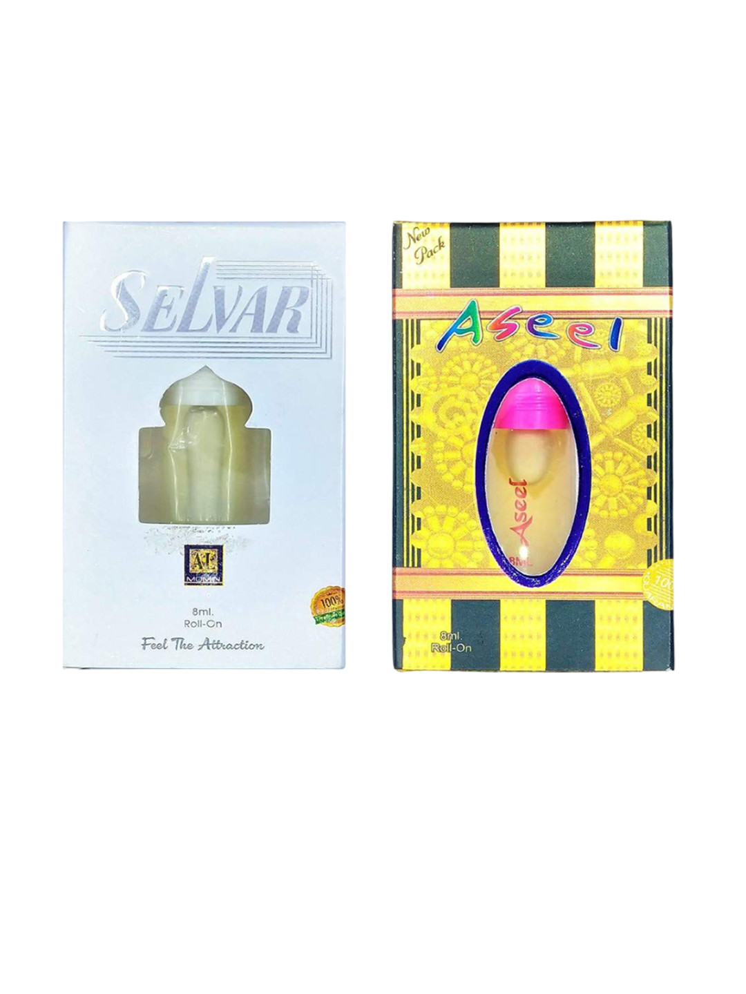 RAVIOUR LIFESTYLE Set Of 2 Aseel & Selvar Attar - 8 ml Each