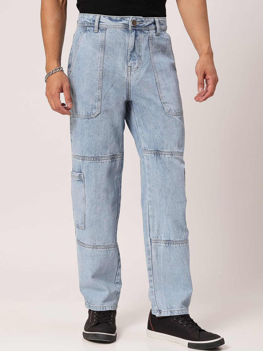 Style Quotient Men Loose Relaxed Fit Denim Jeans