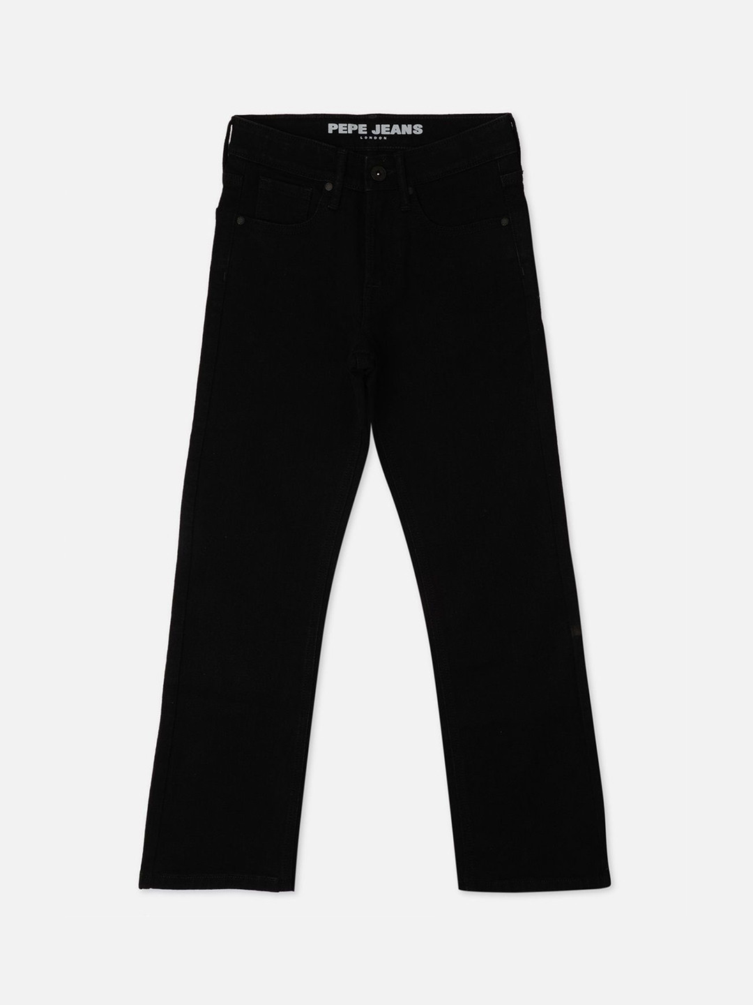 Pepe Jeans Boys Cotton Skater Clean Look Mid-Rise Wide Leg Stretchable Jeans