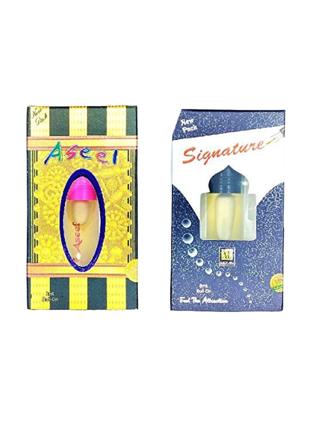 RAVIOUR LIFESTYLE Feel The Attraction Set Of 2 Aseel & Signature Roll On Attar - 8 ml Each