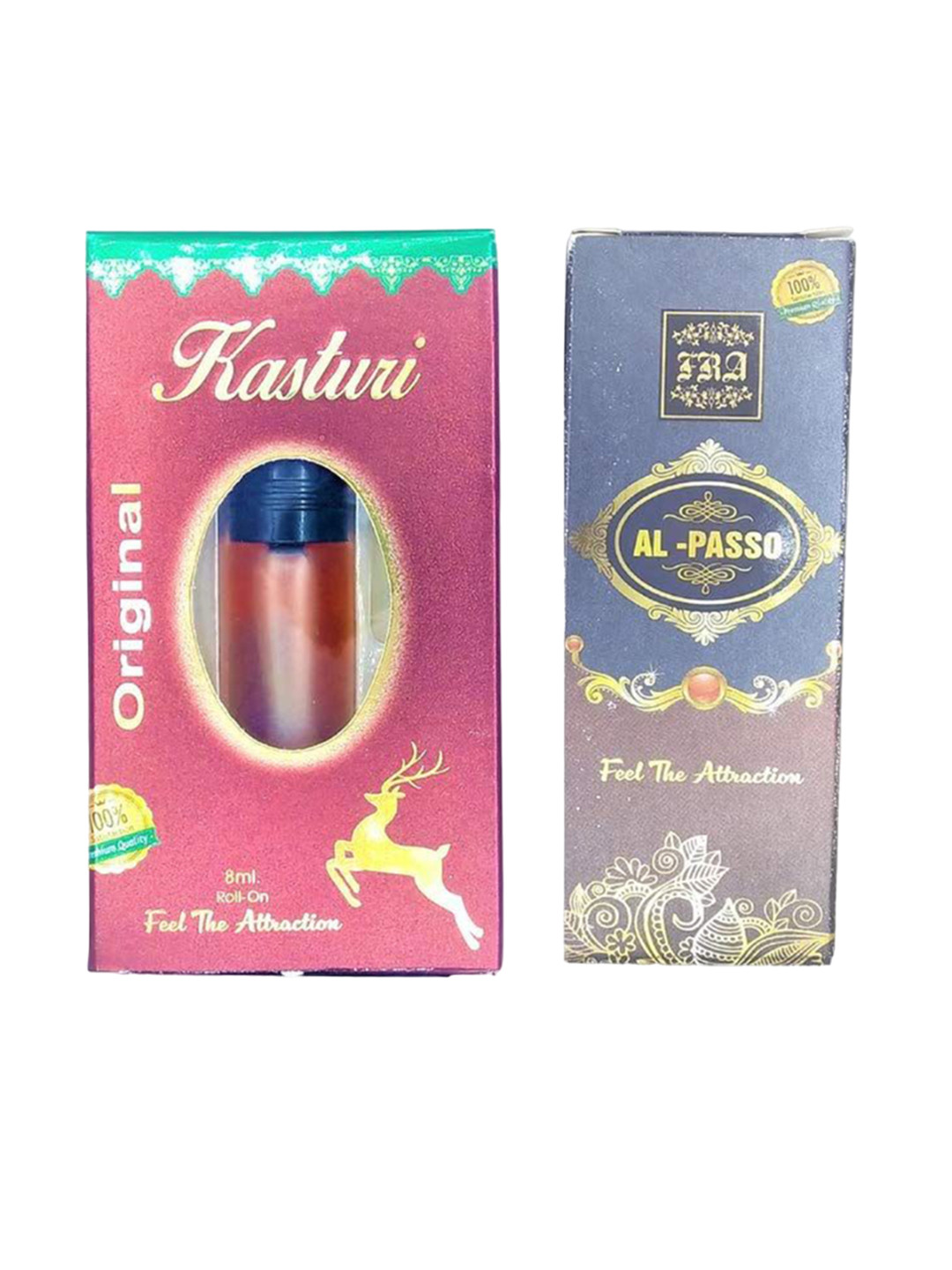RAVIOUR LIFESTYLE Feel The Attraction Set Of 2 Al Passo & Kasturi Attar - 8ml Each