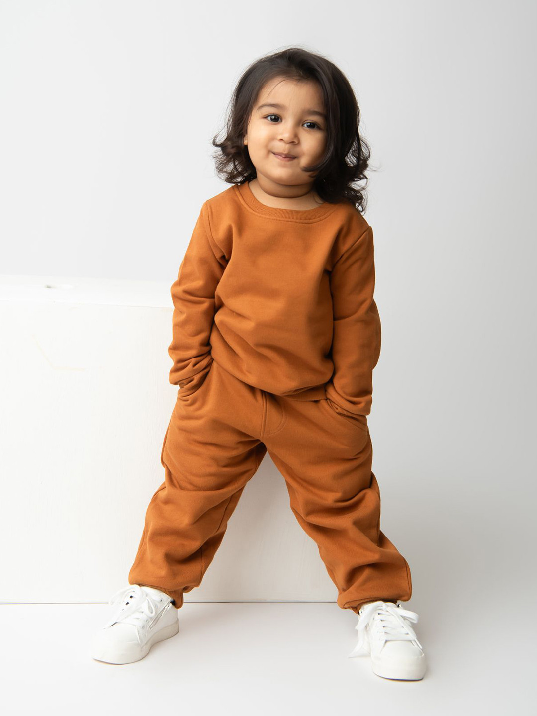 COT & CANDY Kids Organic Cotton Long Sleeves Round Neck Sweatshirt