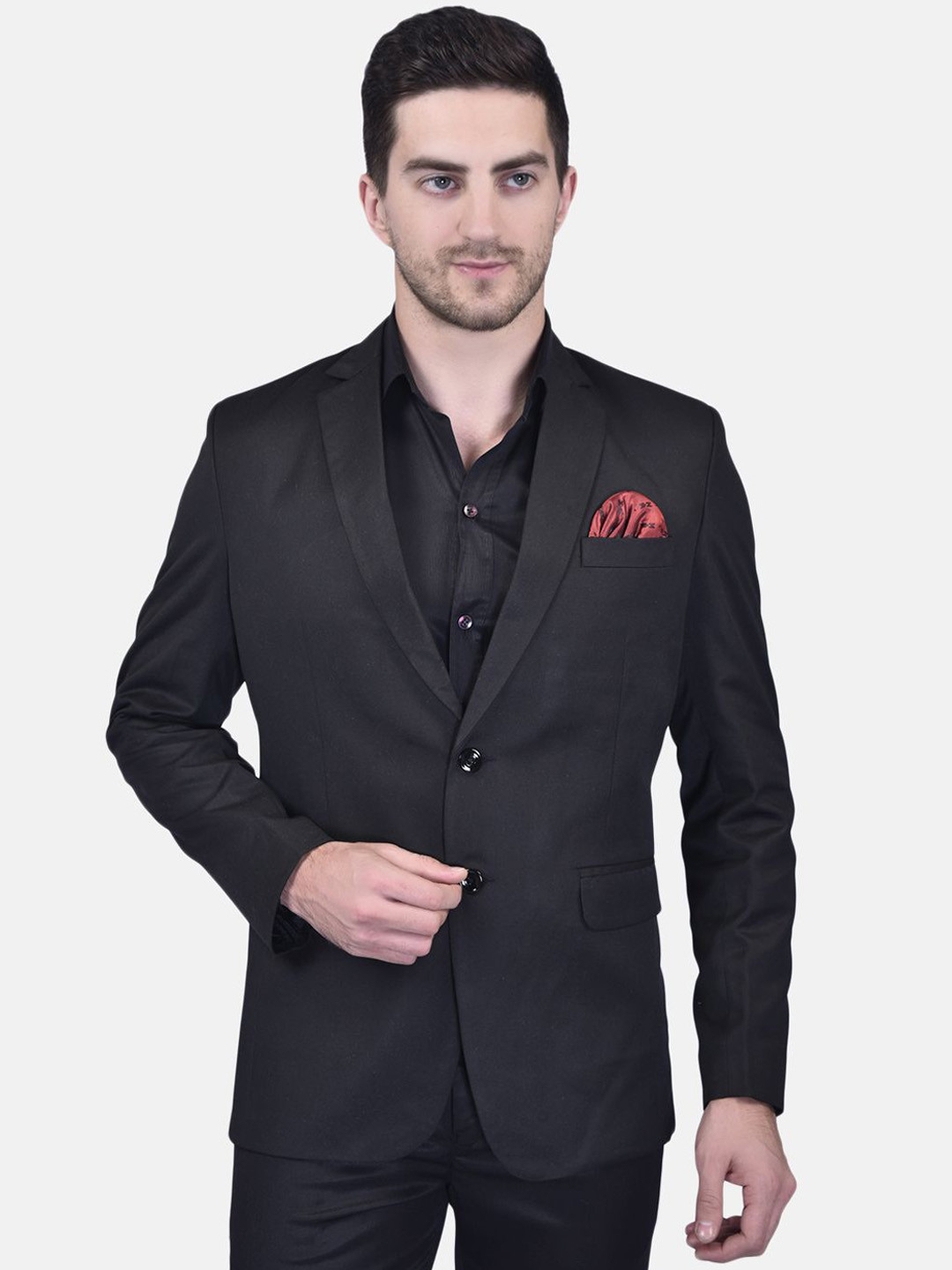 PRINTINDIA Single Breasted Party Blazer