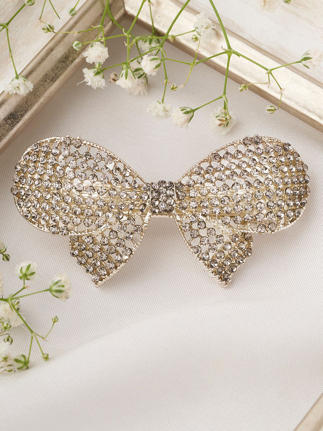 JOKER & WITCH Women Embellished Alligator bow-shaped Hair Clip