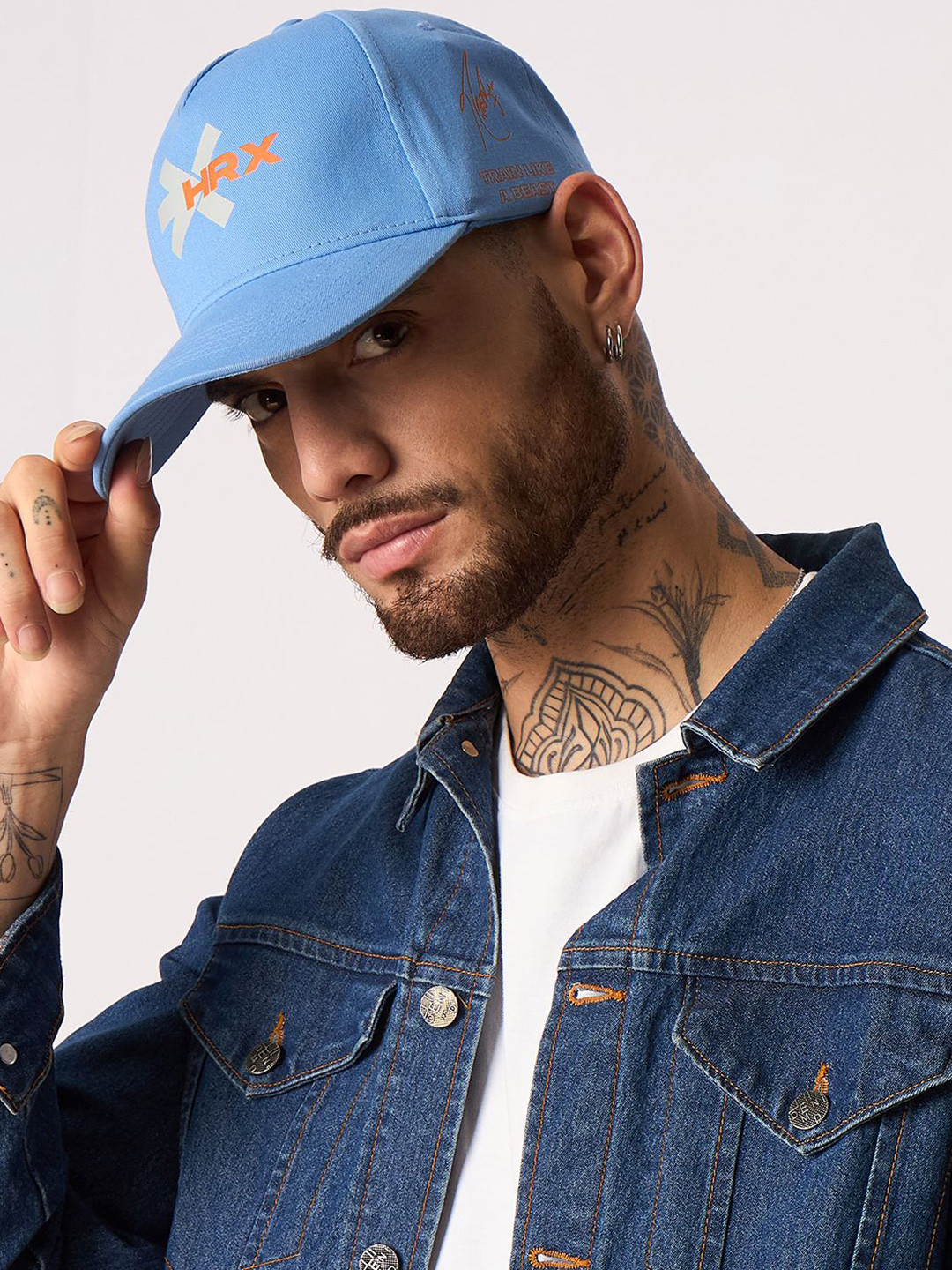 HRX by Hrithik Roshan Men Embroidered Hrithik Roshan Signature Collection Cap