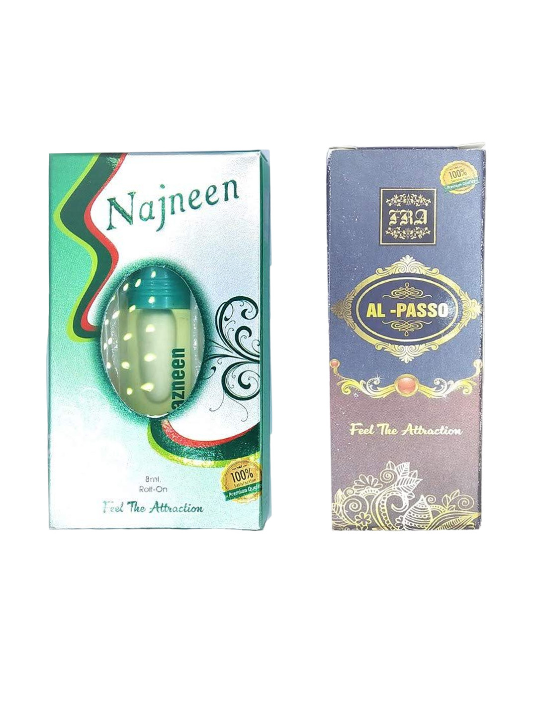 RAVIOUR LIFESTYLE Set Of 2 Al Passo & Nazneen Roll On Attar - 8 ml Each